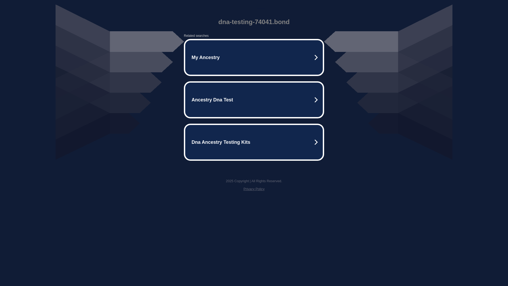 website screenshot of https://dna-testing-74041.bond/
