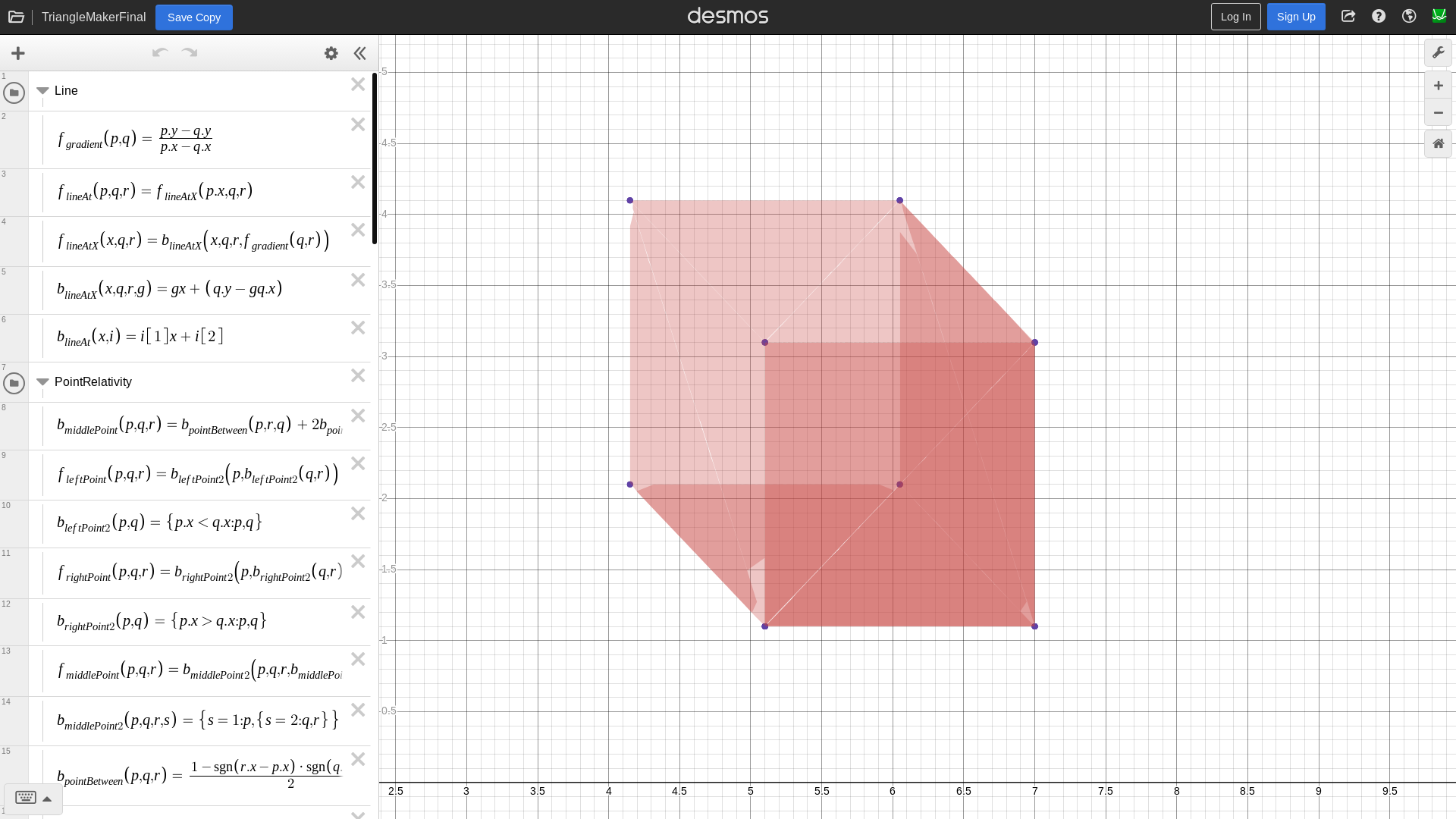 website screenshot of https://www.desmos.com/calculator/pti4ijglch