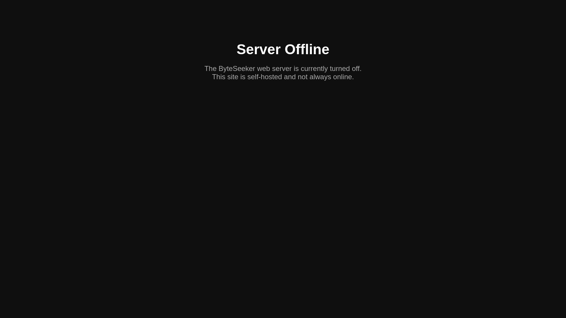 website screenshot of https://byteseeker-offline.pages.dev/