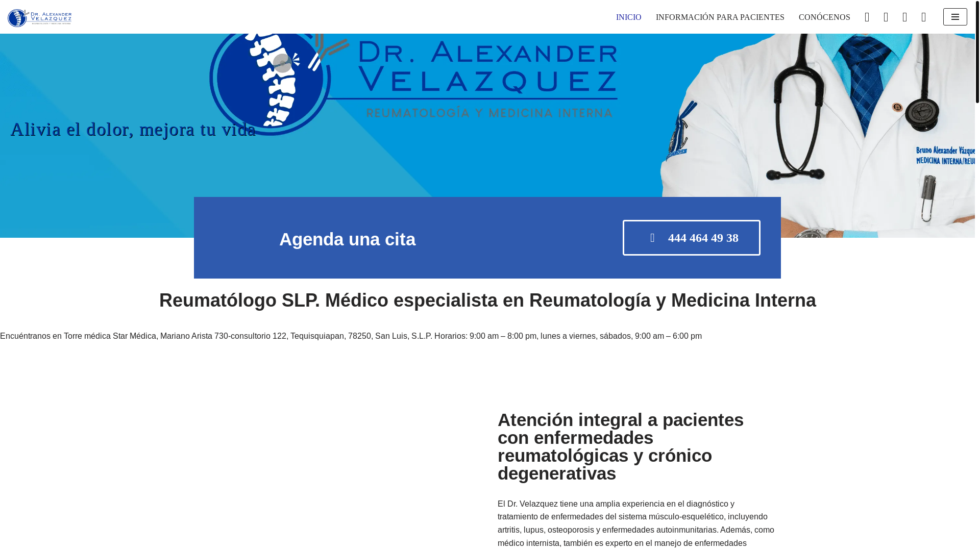 website screenshot of https://drvelazquezreumatologo.com/