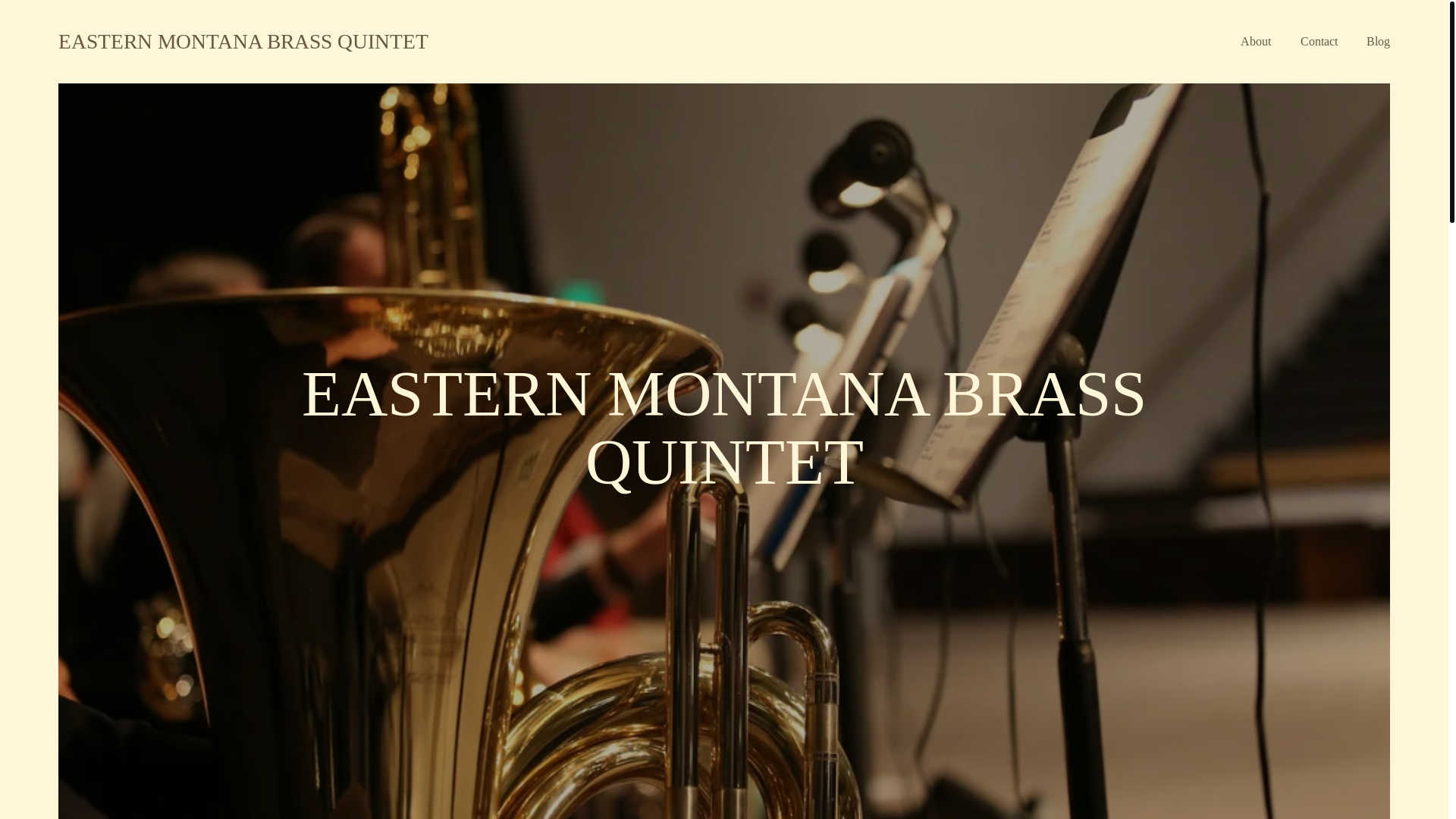 website screenshot of https://easternmontanabrassquintet.com/