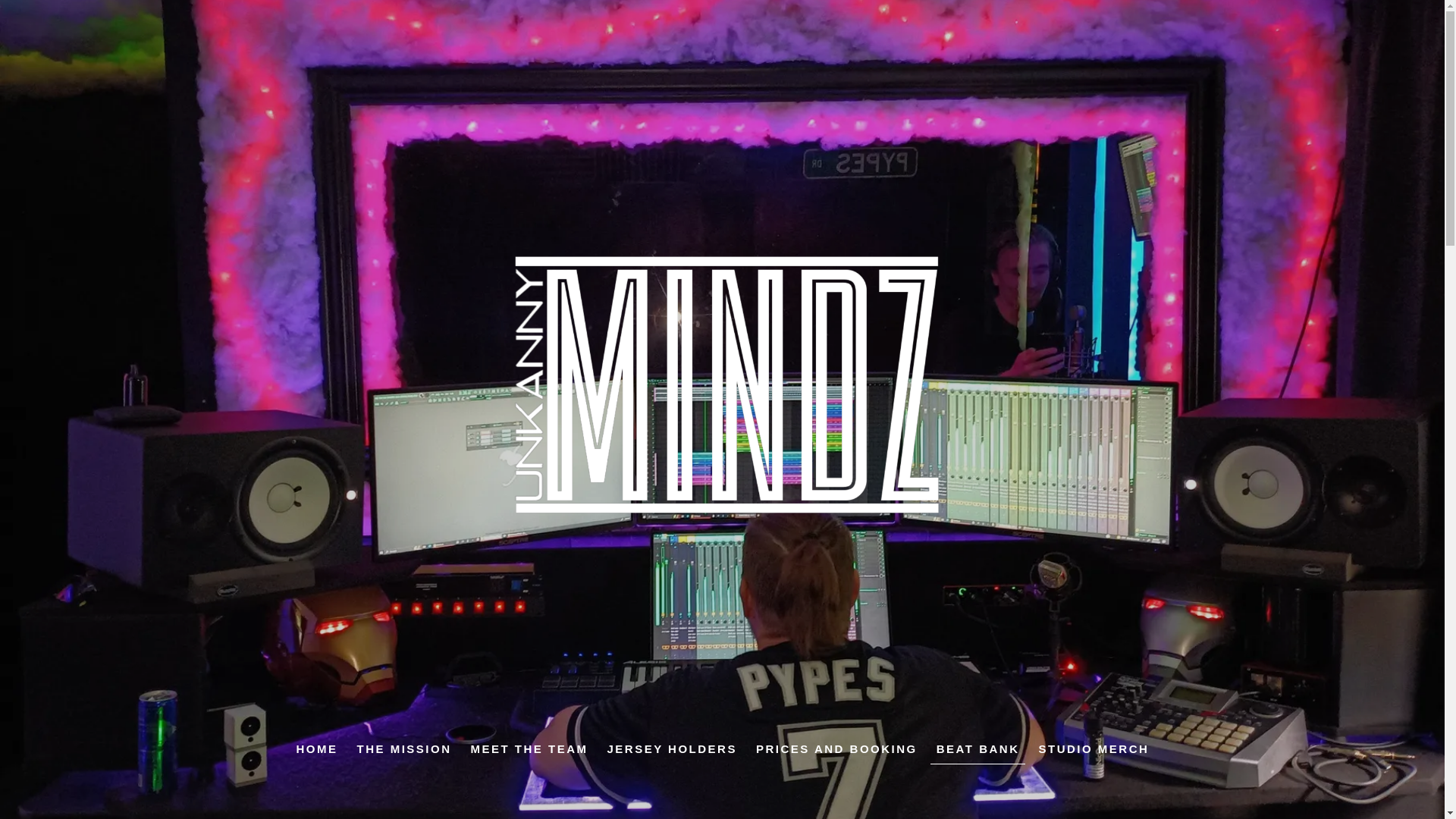 website screenshot of https://unkannymindzstudio.com/