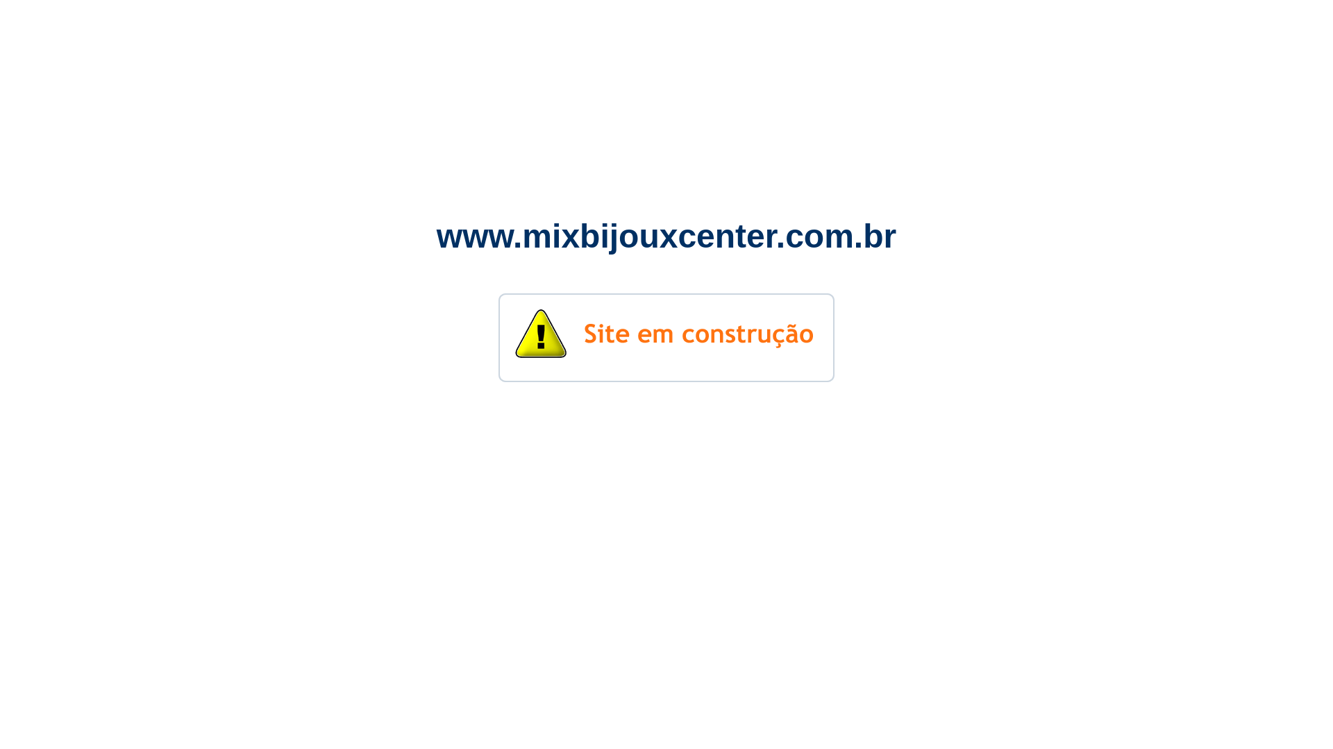 website screenshot of https://mixbijouxcenter.com.br/