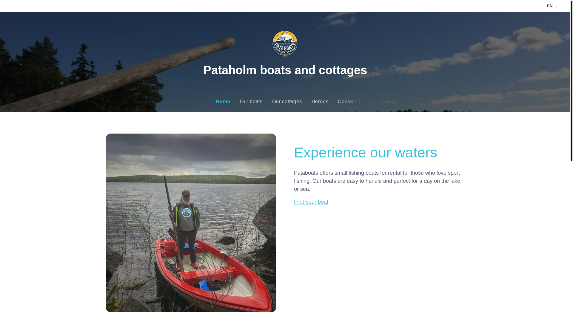 website screenshot of https://pataboats.com/