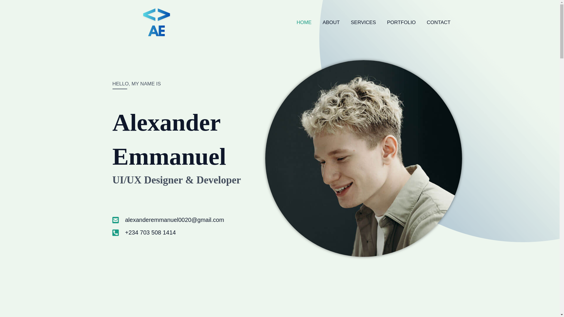 website screenshot of https://alexae.me/