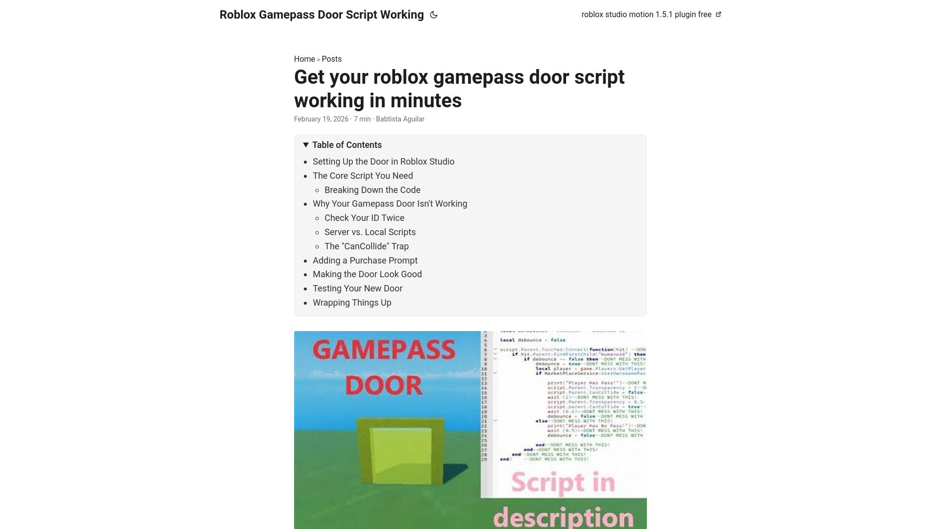 website screenshot of https://roblox-gamepass-door-script-working.pages.dev/
