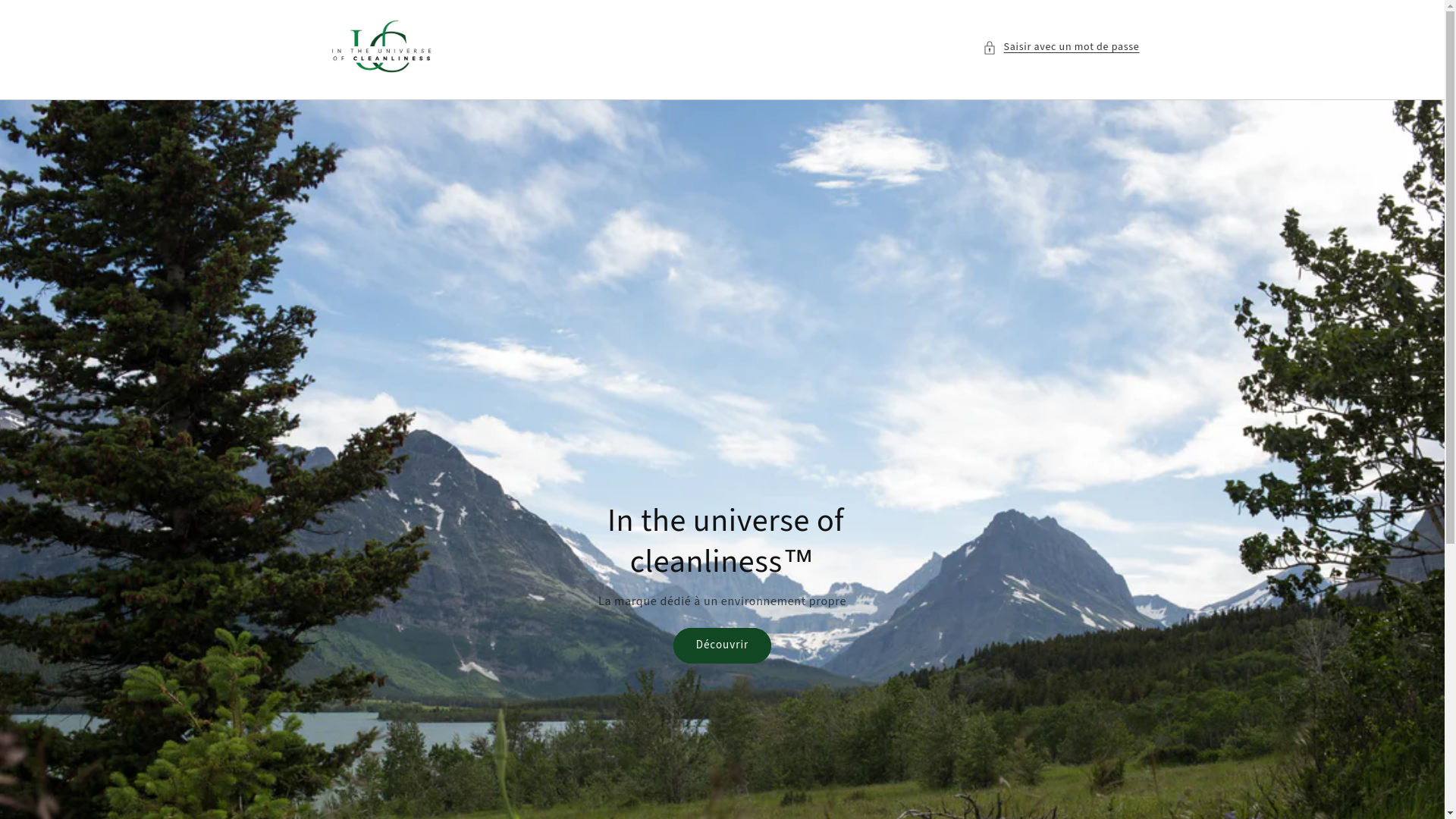 website screenshot of https://intheuniverseofcleanliness.com/