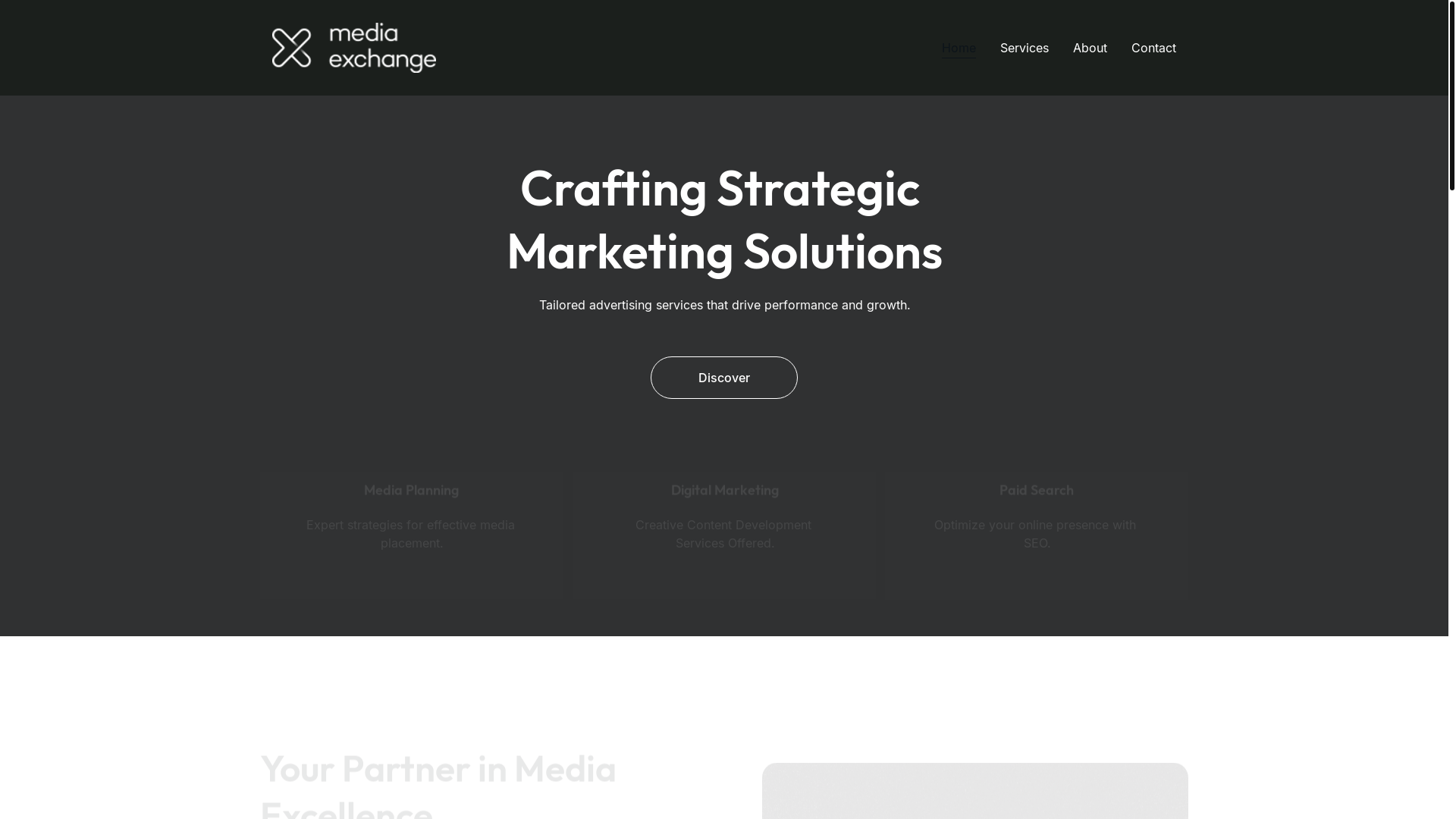 website screenshot of https://mediaexchange.shop/