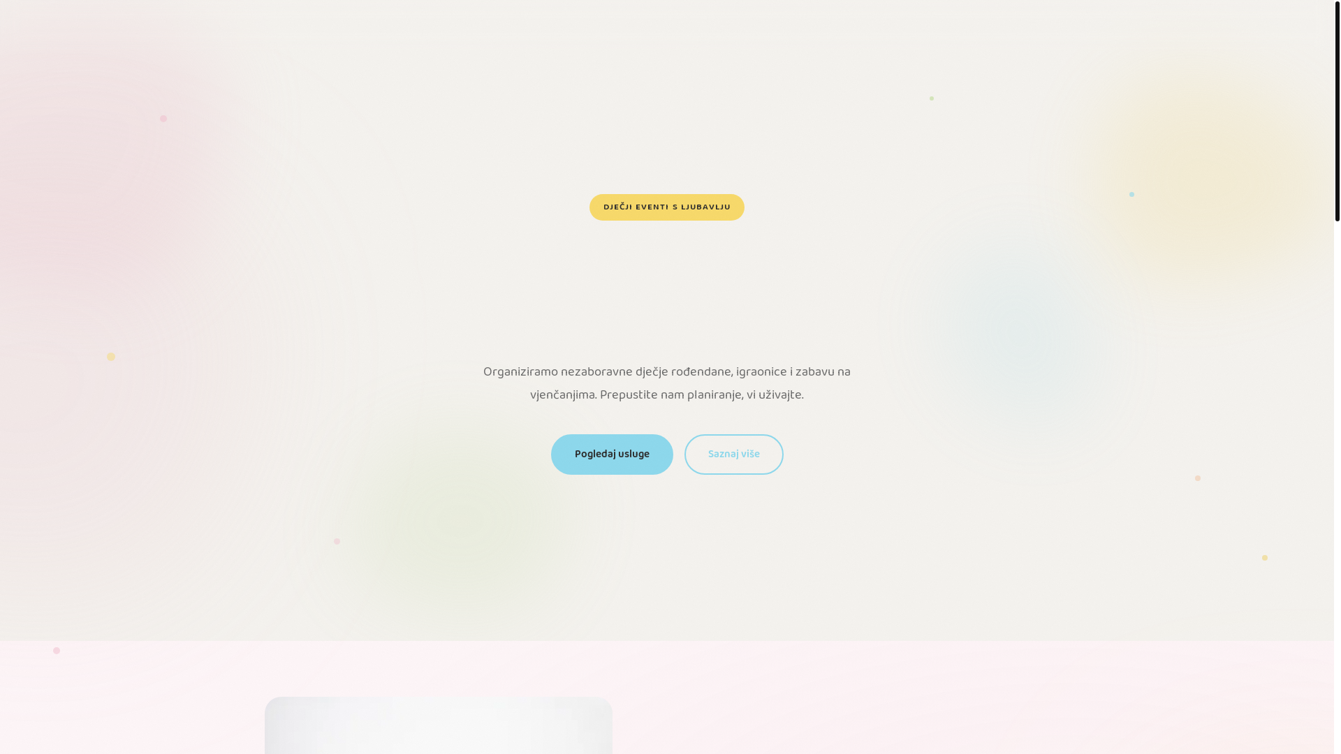 website screenshot of https://kiddos-events.pages.dev/