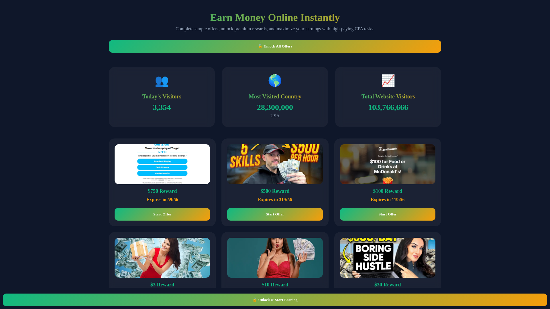 website screenshot of https://earn5000dollars.online/