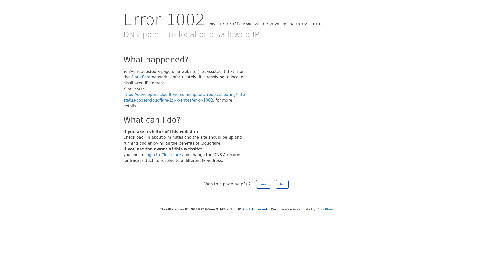 website screenshot of https://fracassi.tech