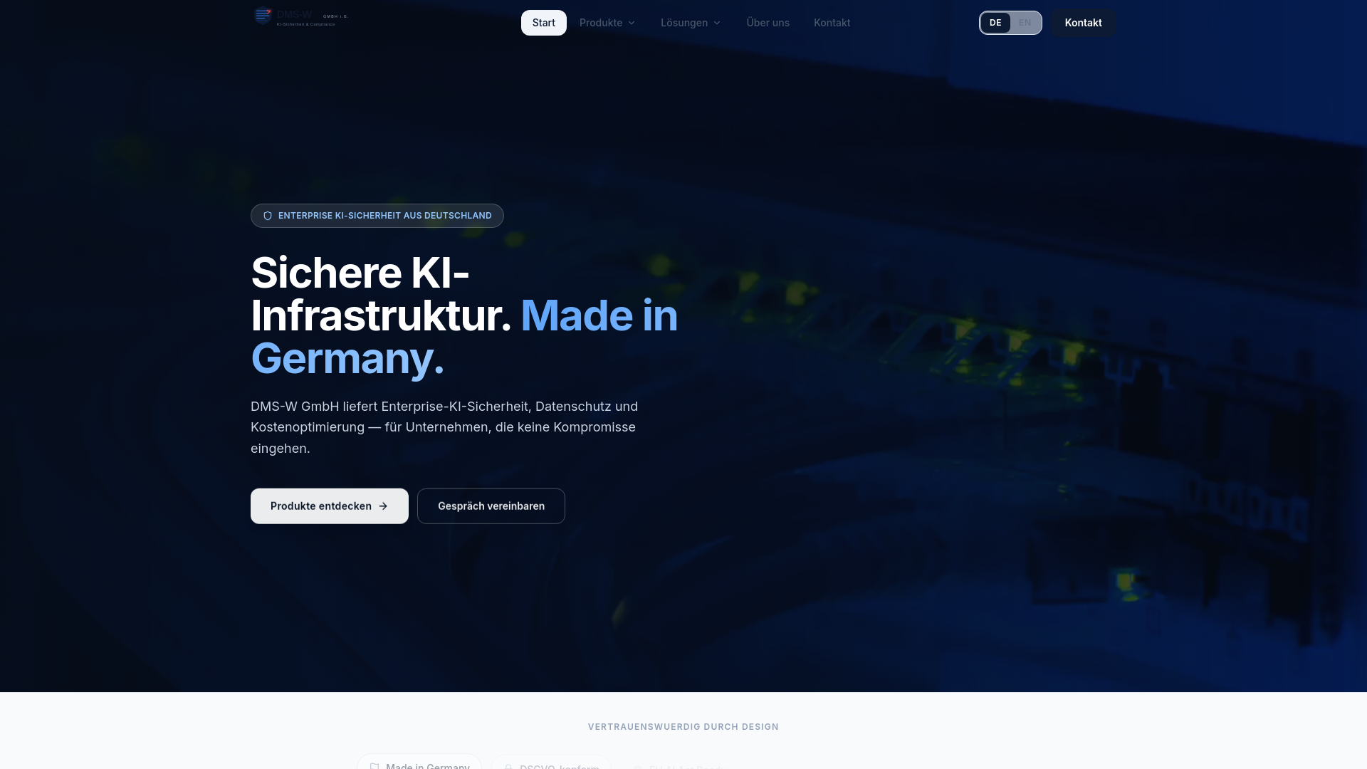 website screenshot of https://dms-w-website.pages.dev/