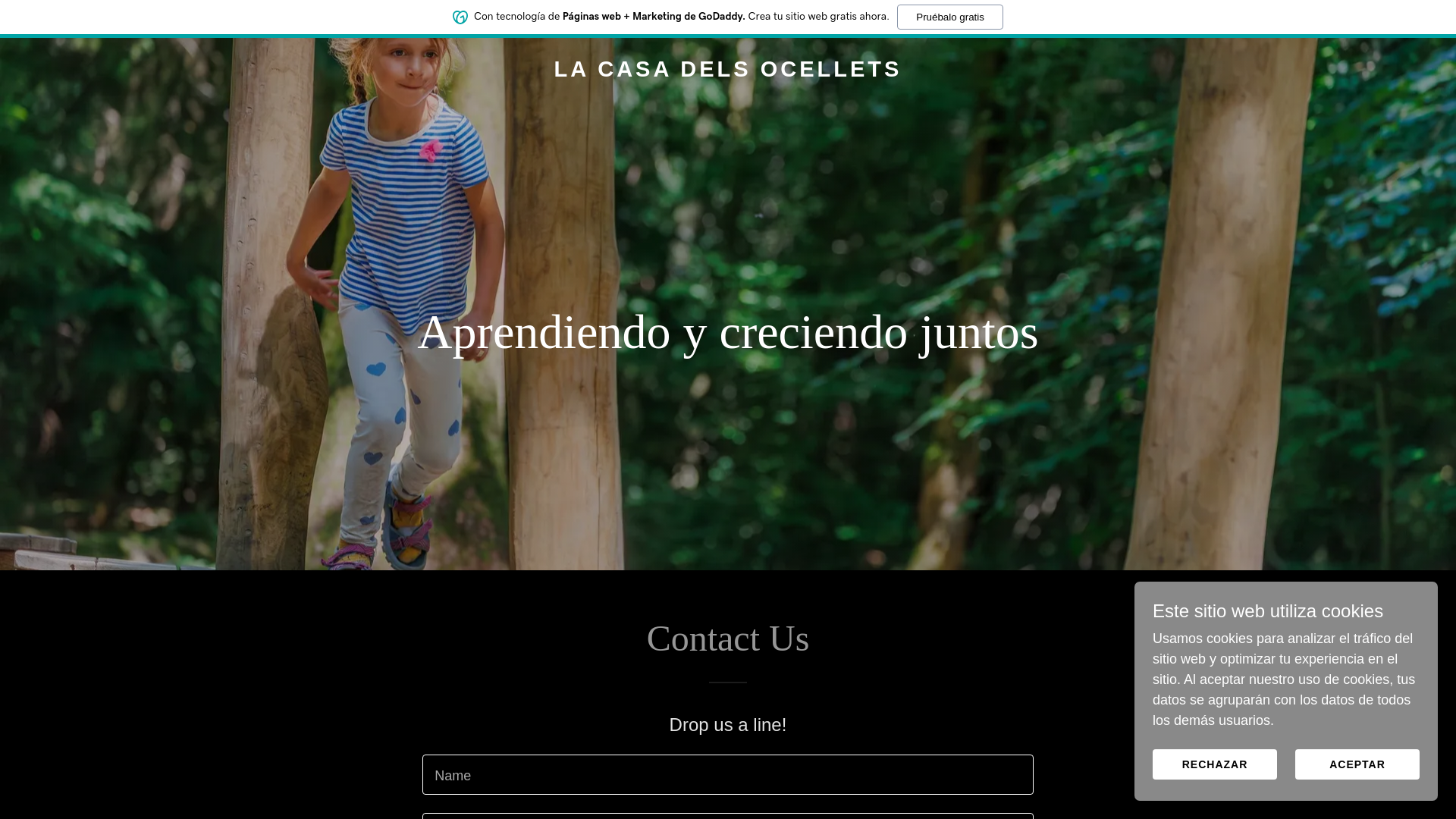 website screenshot of https://lacasadelsocellets.com