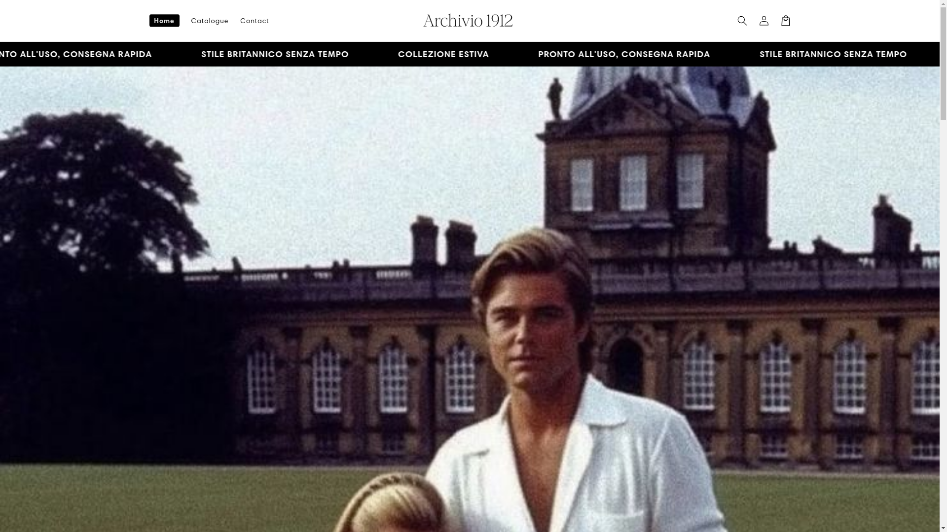 website screenshot of https://archivio1912.shop/
