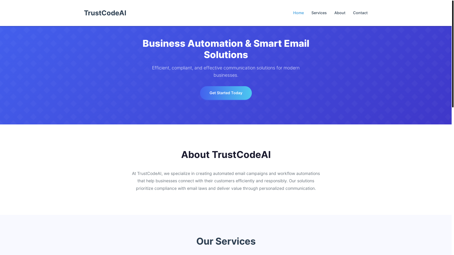 website screenshot of https://trsutcodeai.pages.dev/