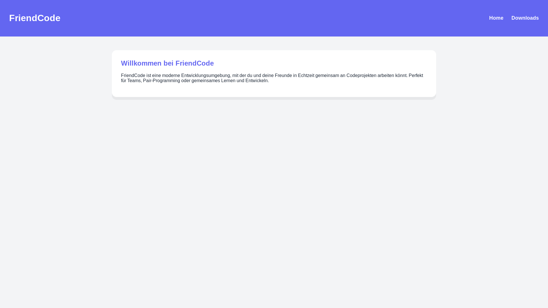 website screenshot of https://friencode.pages.dev/