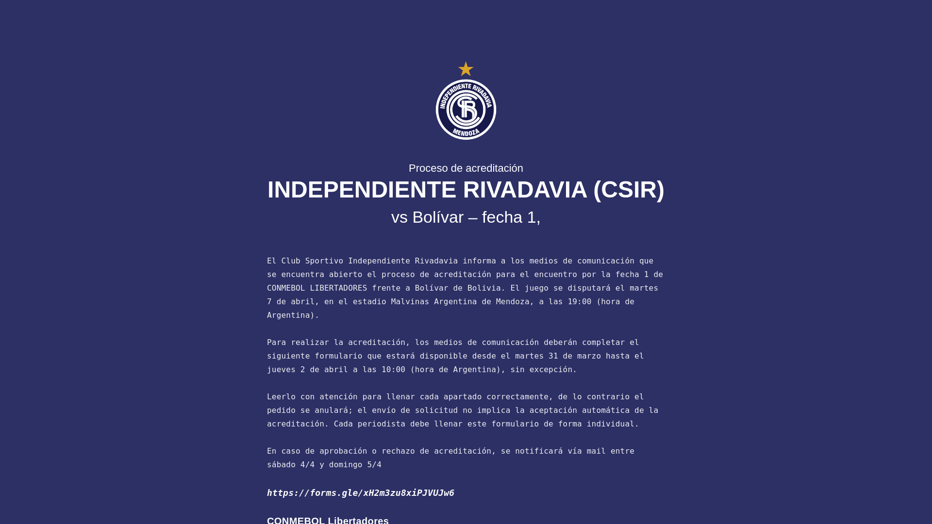 website screenshot of https://acreditacionescsir.com