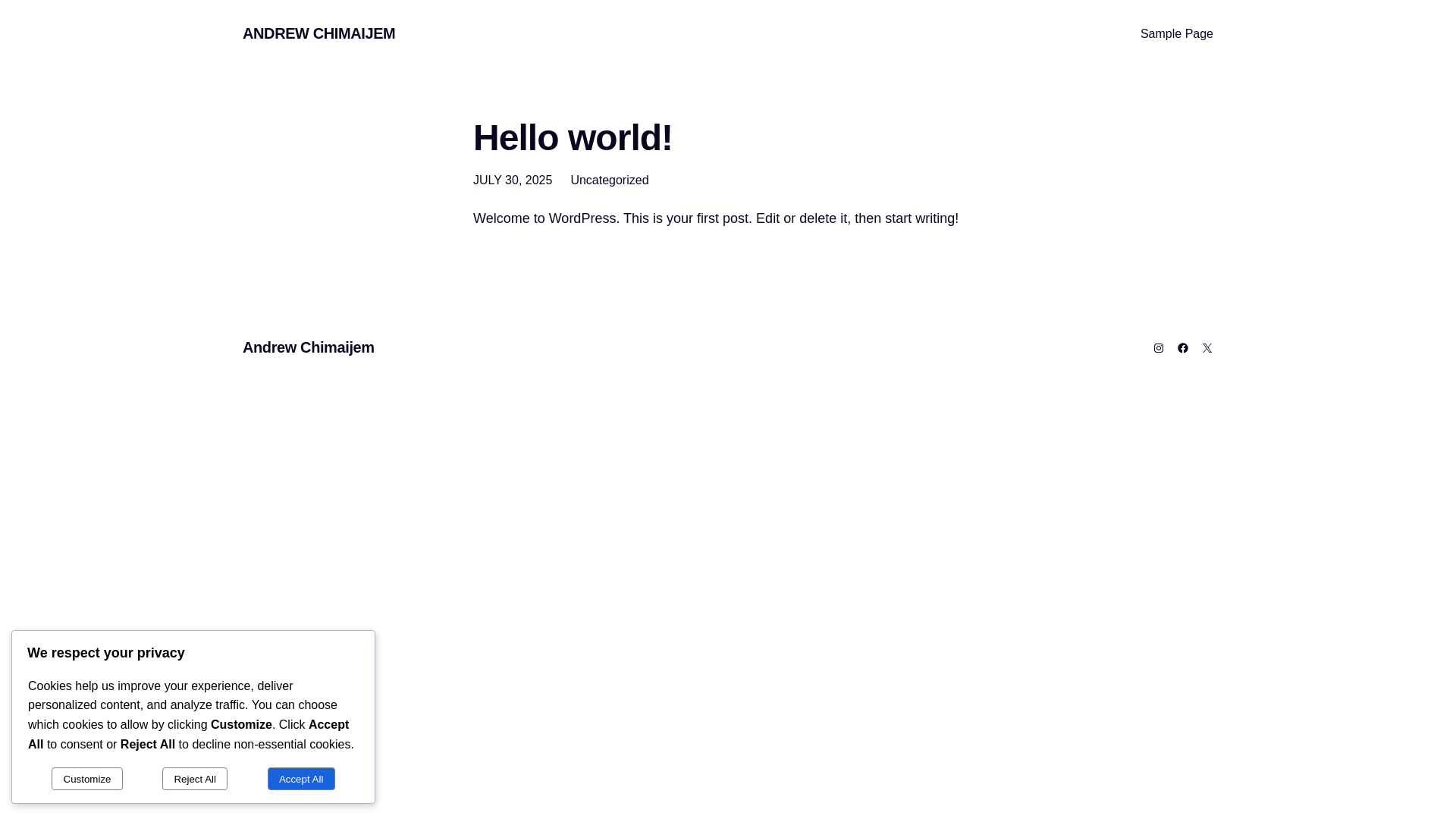 website screenshot of https://earnwithandrew.com.ng/