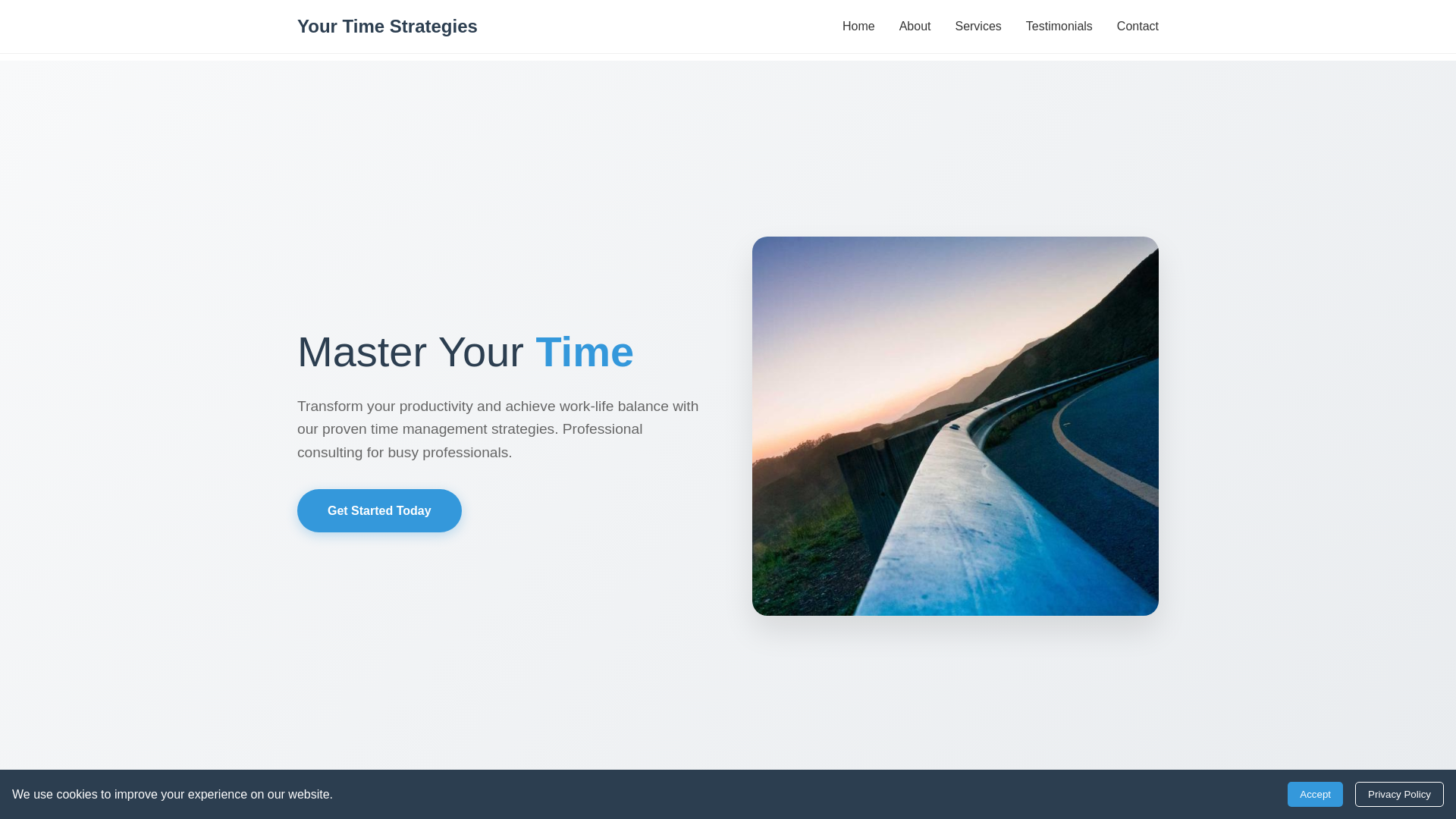 website screenshot of https://yourtimestrategies.shop/