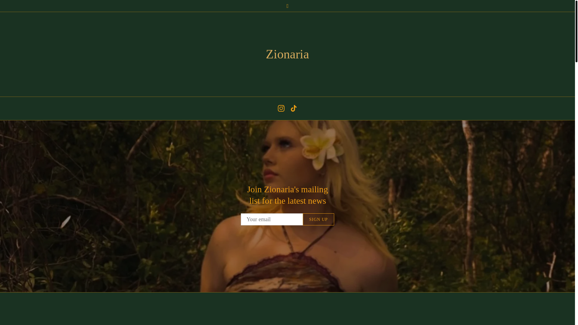website screenshot of https://zionaria.com/