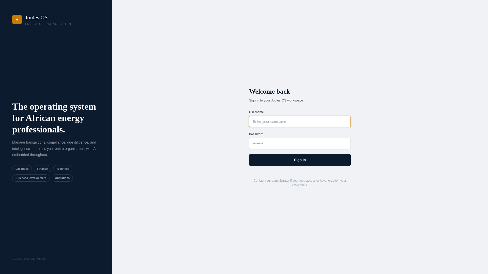 website screenshot of https://joulesos.com