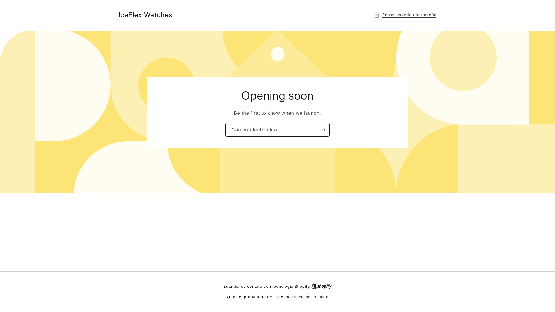 website screenshot of https://iceflexwatches.shop/