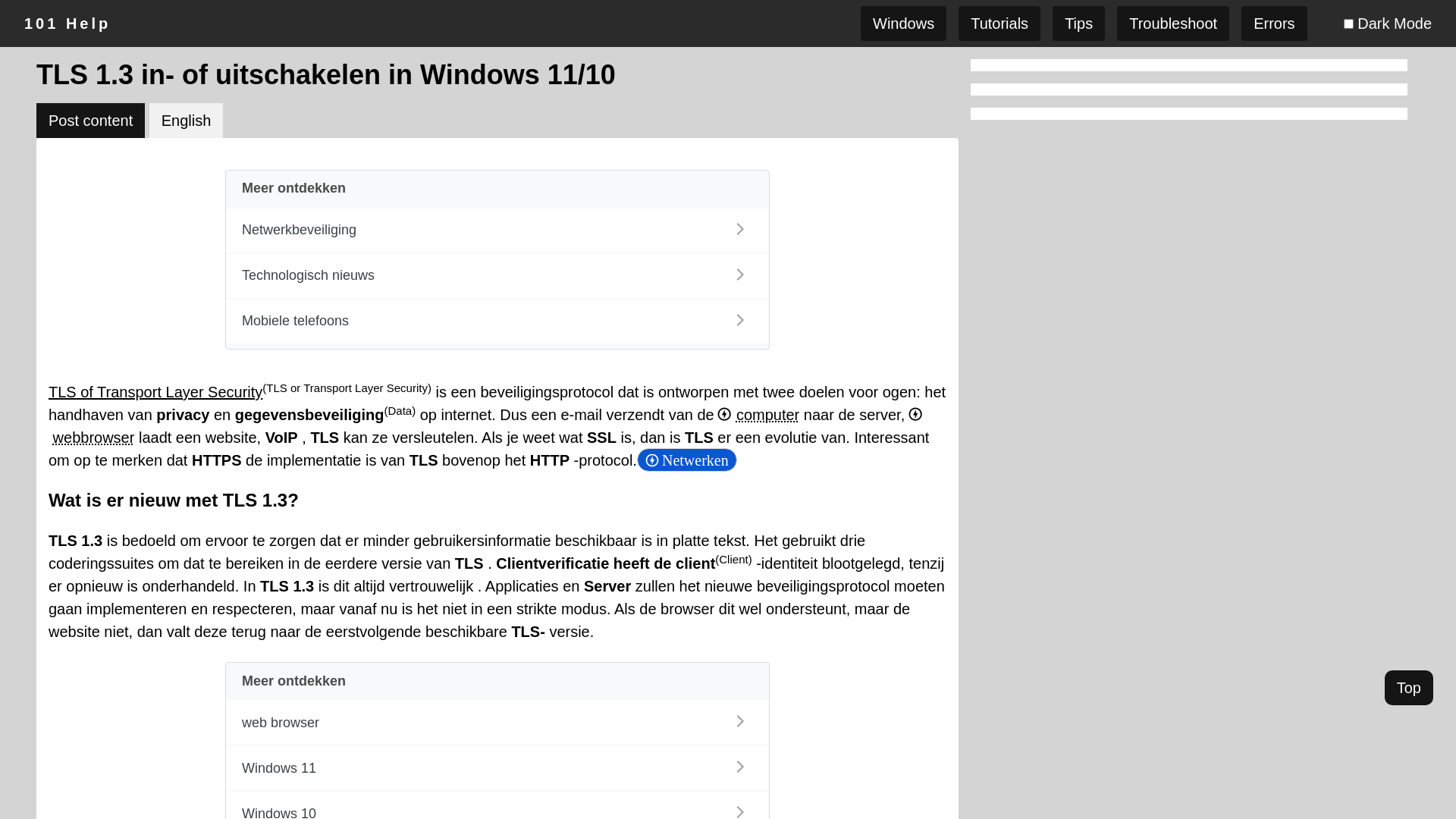 website screenshot of https://nl.101-help.com/tls-1-3-in-of-uitschakelen-in-windows-11-10-65b48f8662/