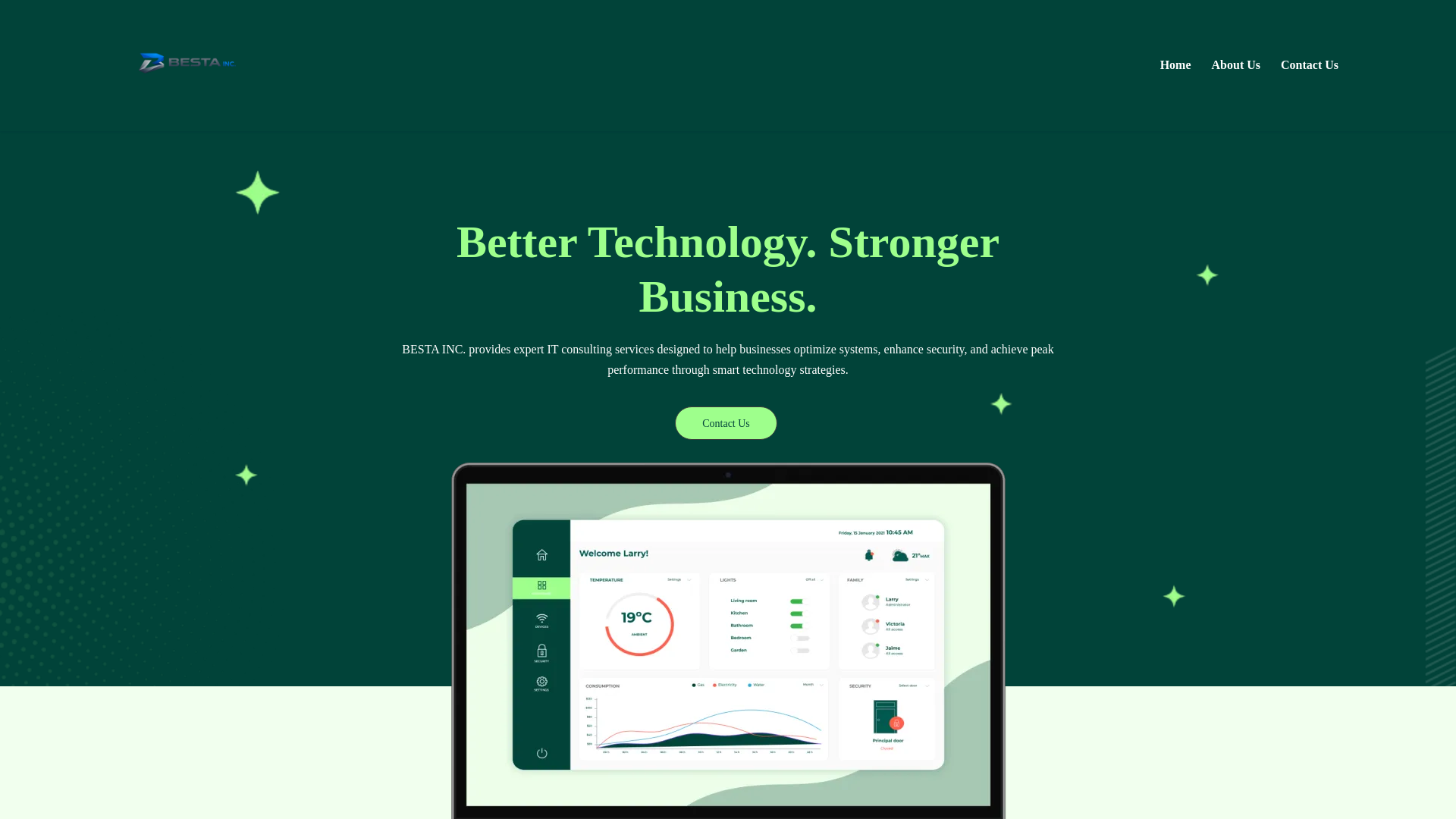 website screenshot of https://bestainc.net