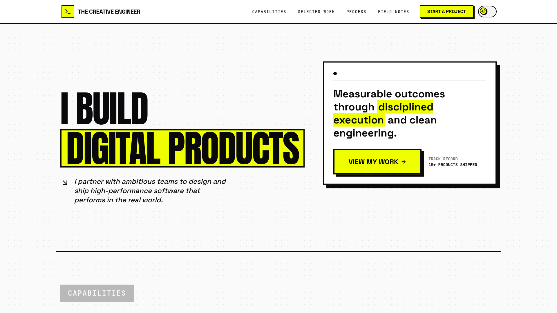 website screenshot of https://launchmode.dev/
