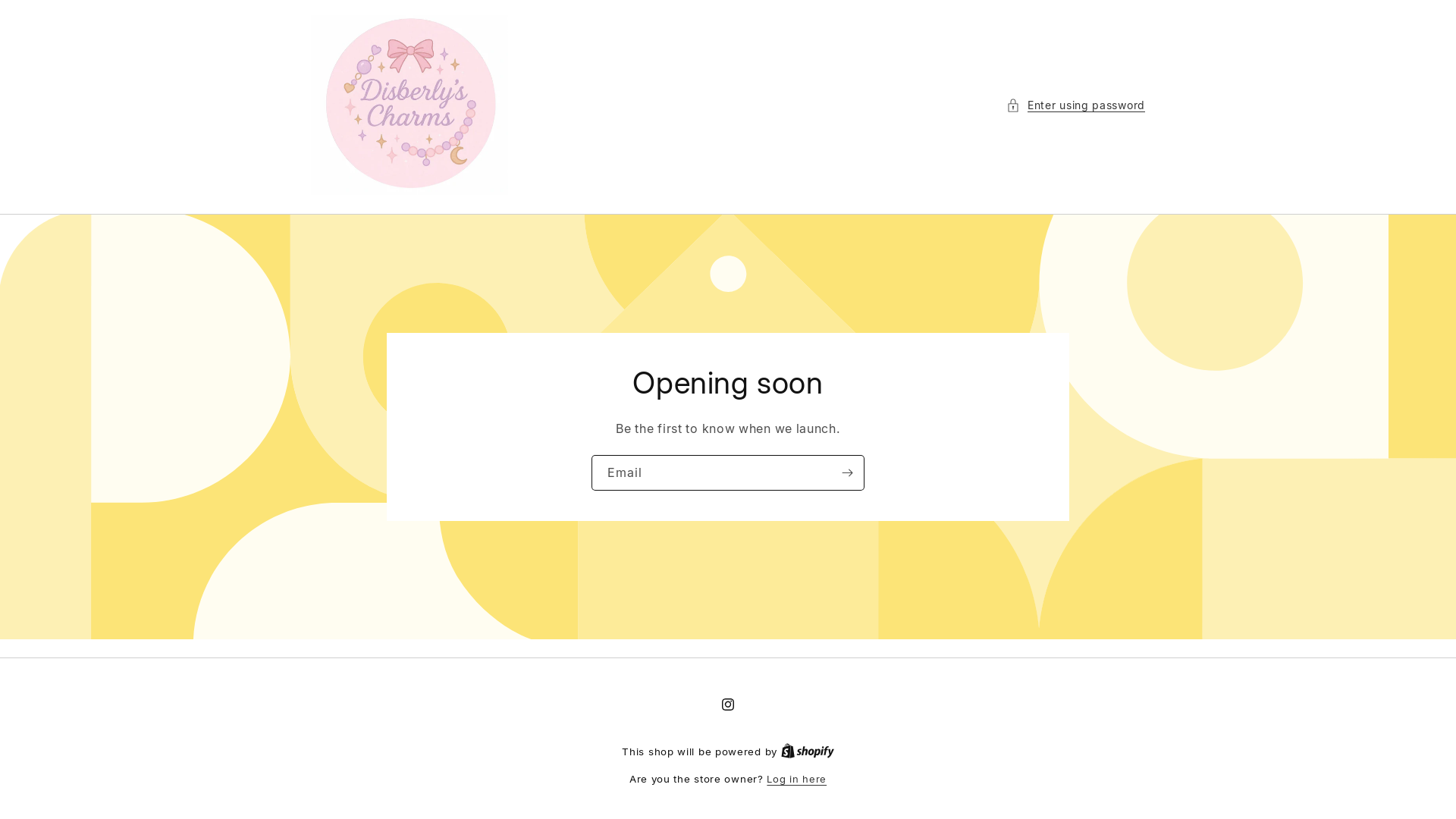 website screenshot of https://disberlycharms.com/