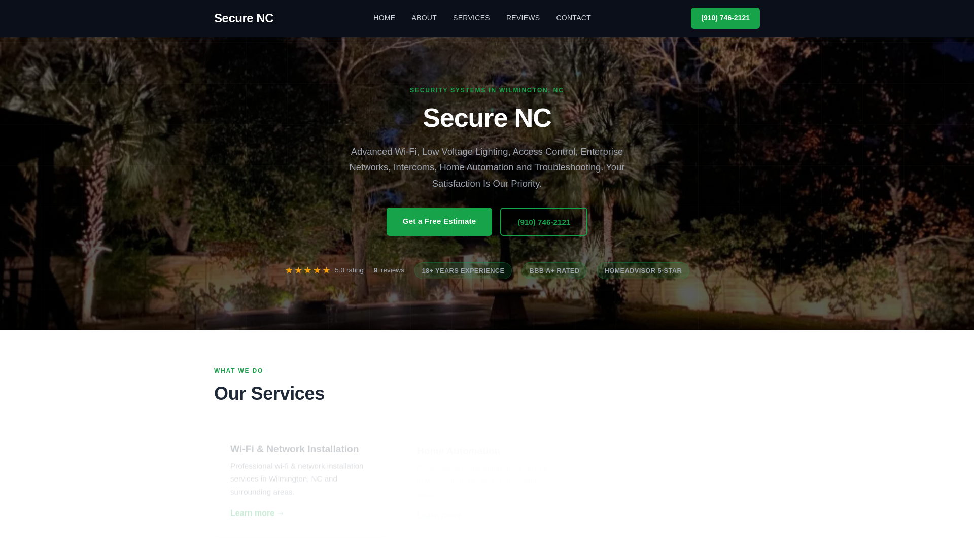 website screenshot of https://securenc-demo.pages.dev/