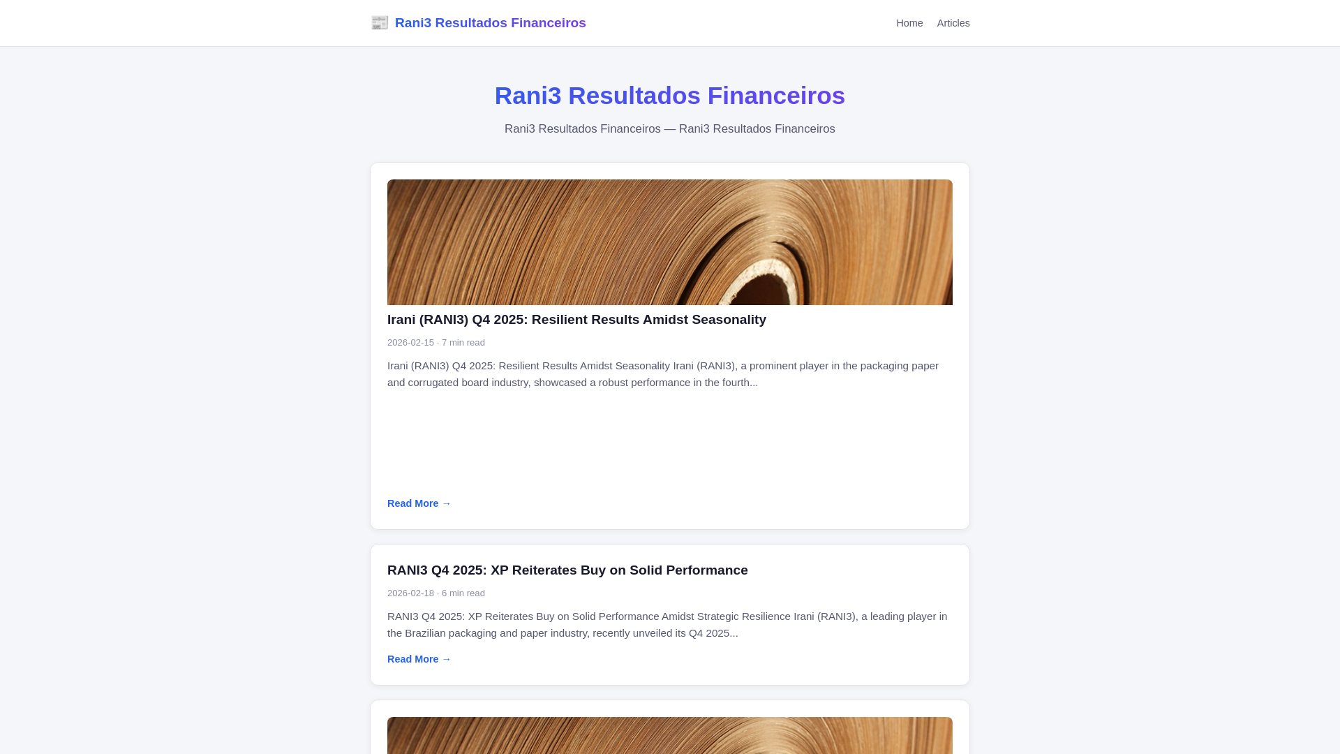 website screenshot of https://rani3-resultados-financeiros.pages.dev/