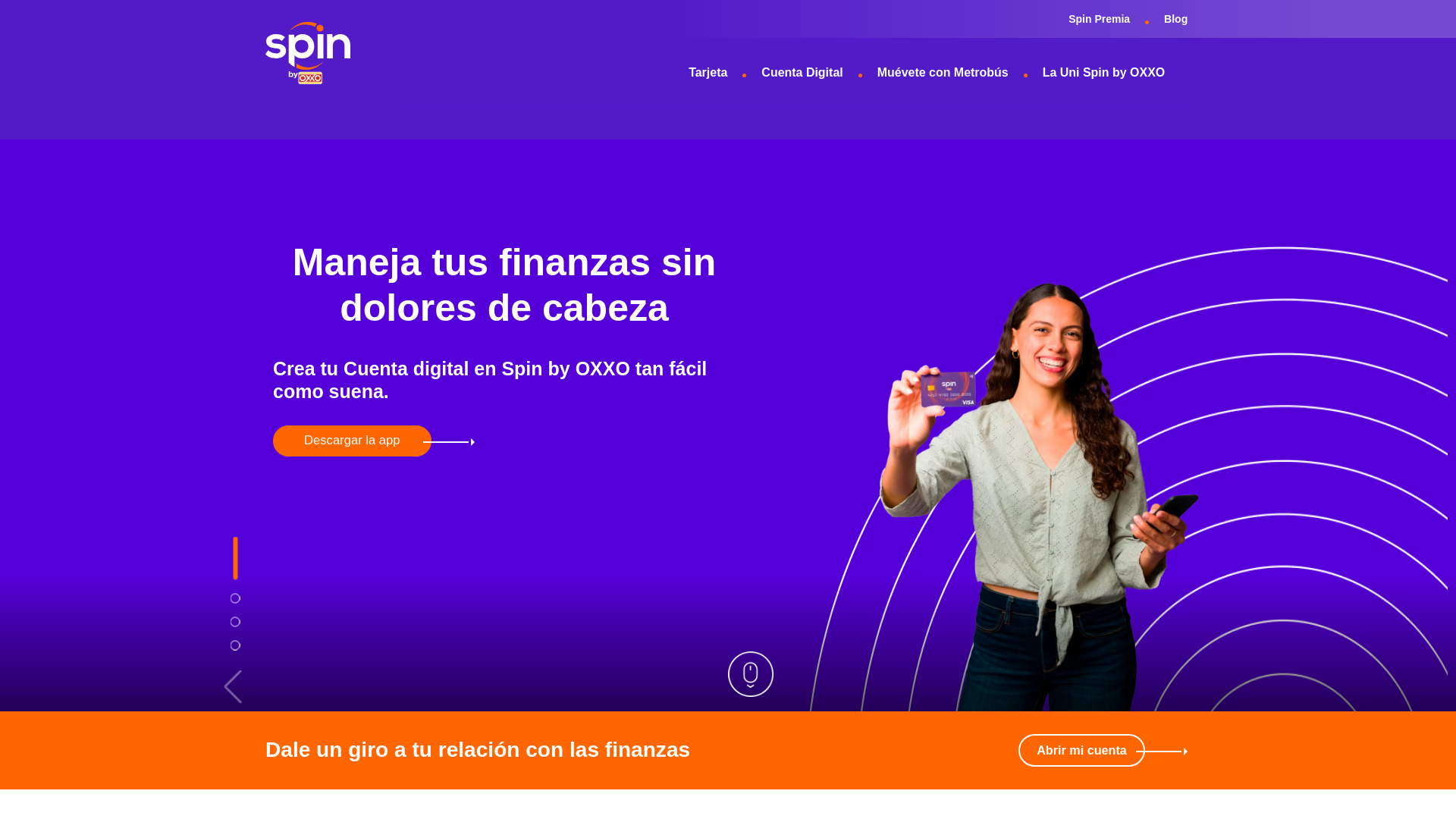 website screenshot of https://spinbyoxxo.com.mx/