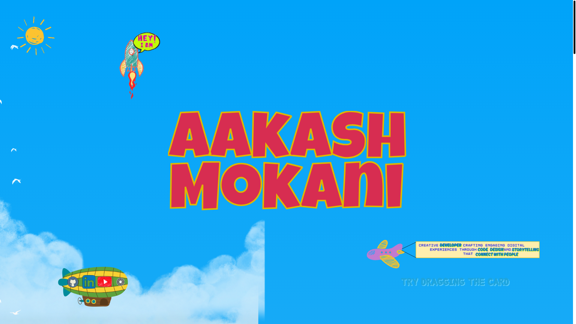 website screenshot of https://mokanichokani.me/