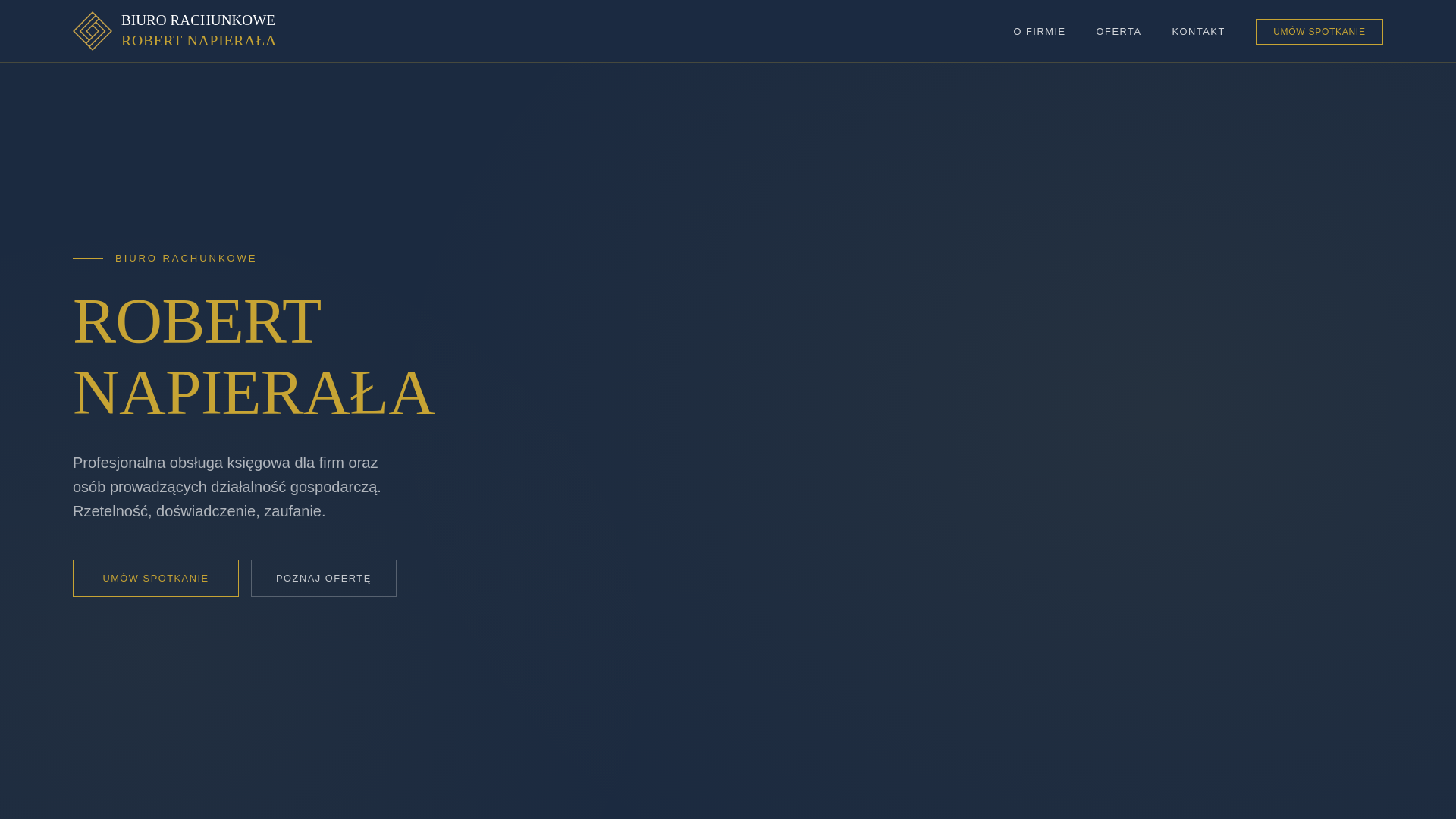 website screenshot of https://biuronapierala.pl/