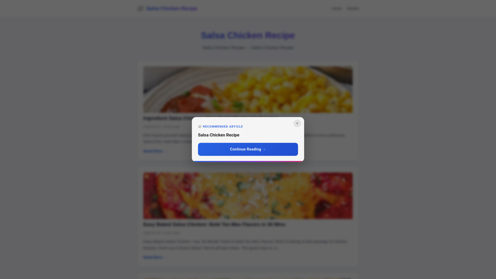 website screenshot of https://salsa-chicken-recipe.pages.dev/