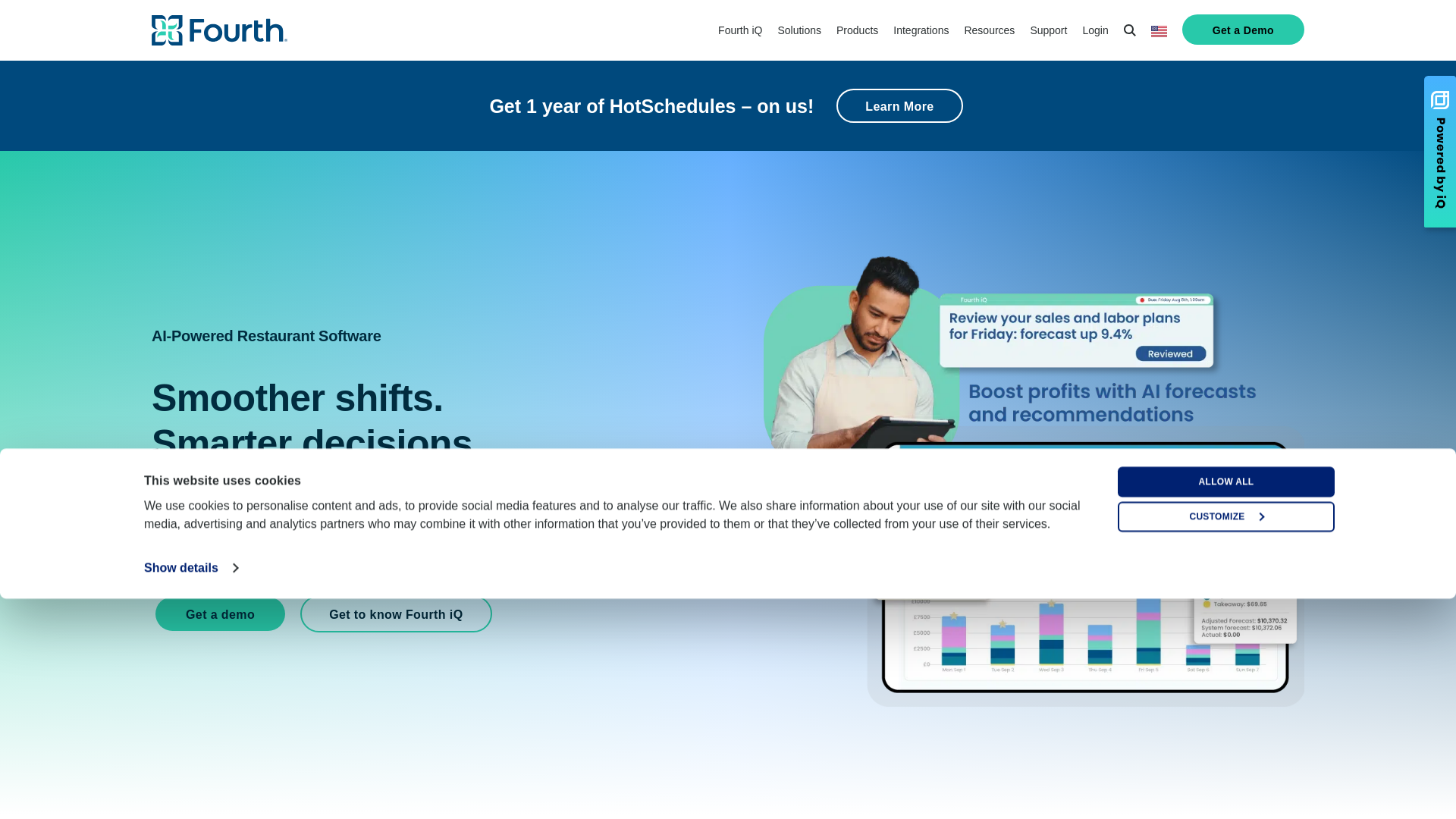 website screenshot of https://gohotscheduler.com/