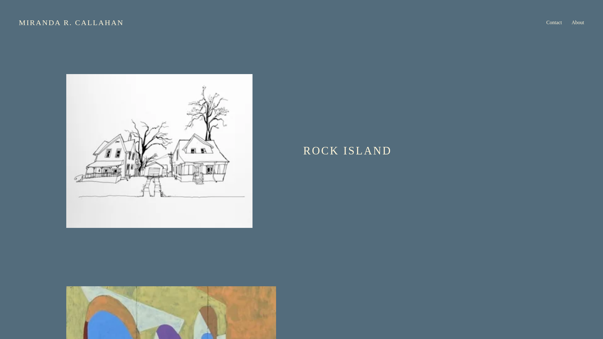 website screenshot of https://mirandacallahan.com/