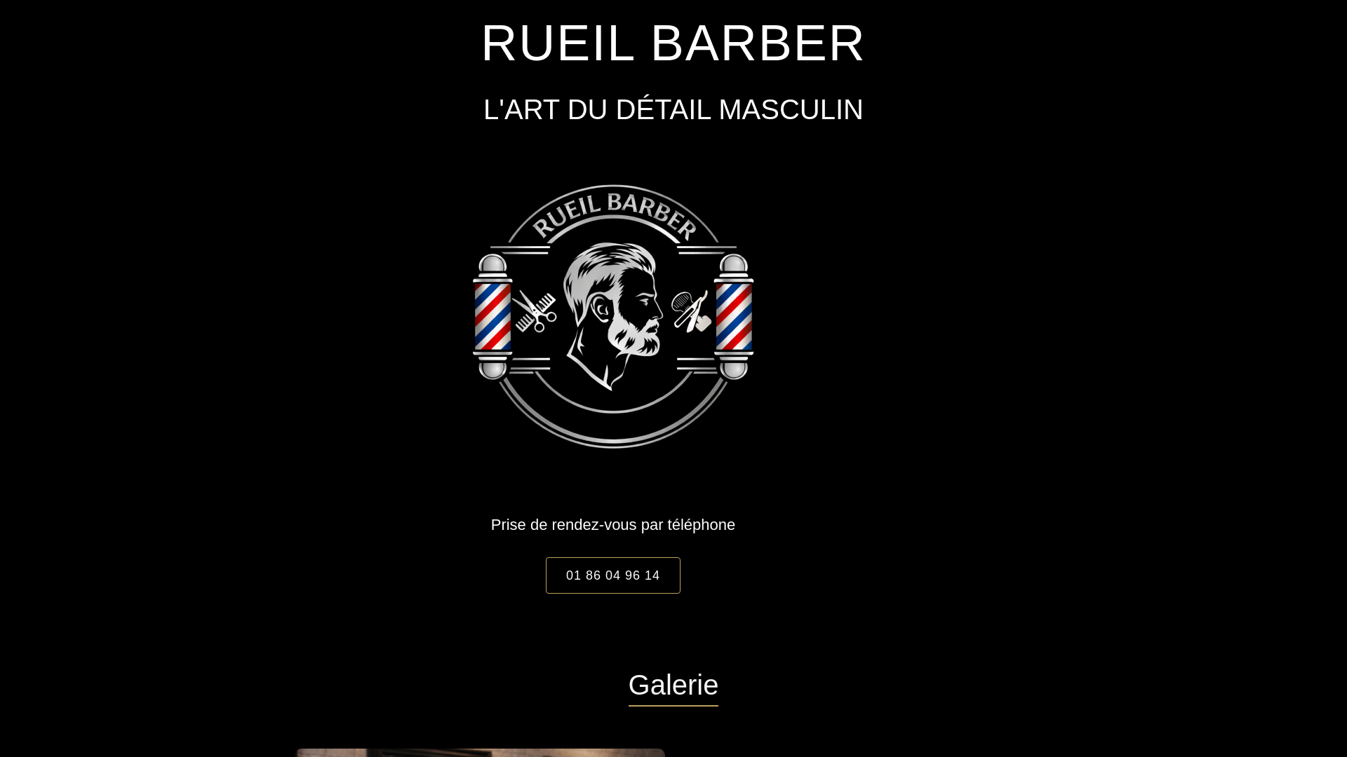 website screenshot of https://rueilbarber.com/