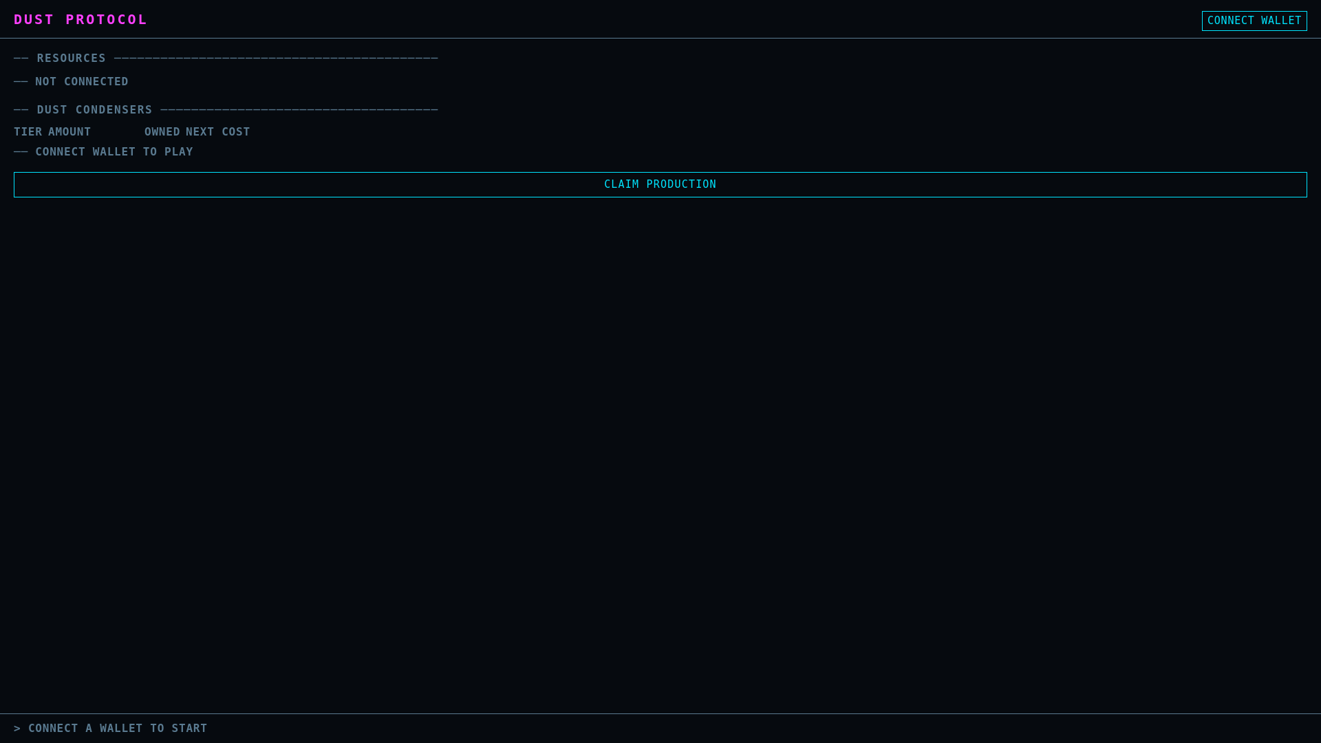 website screenshot of https://dustprotocol.pages.dev/