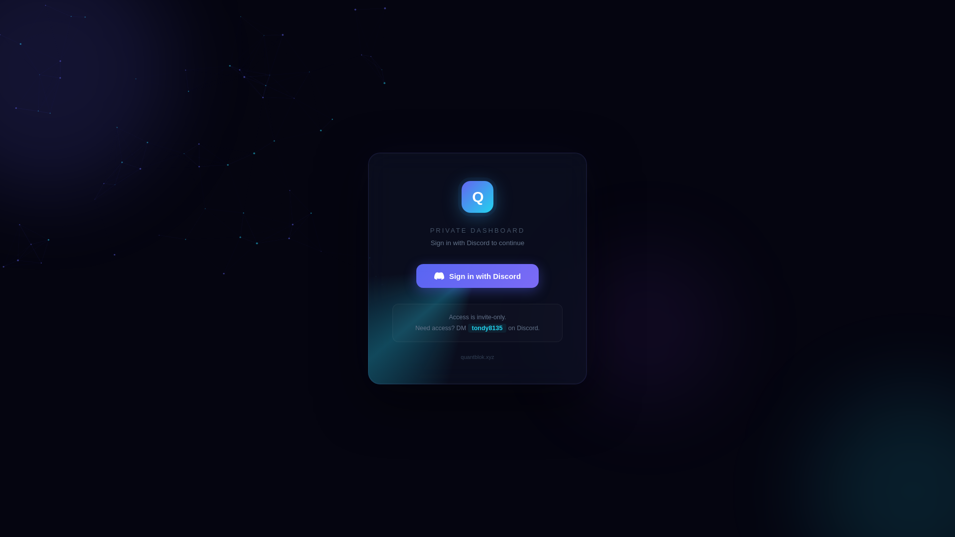website screenshot of https://quantblok.xyz/