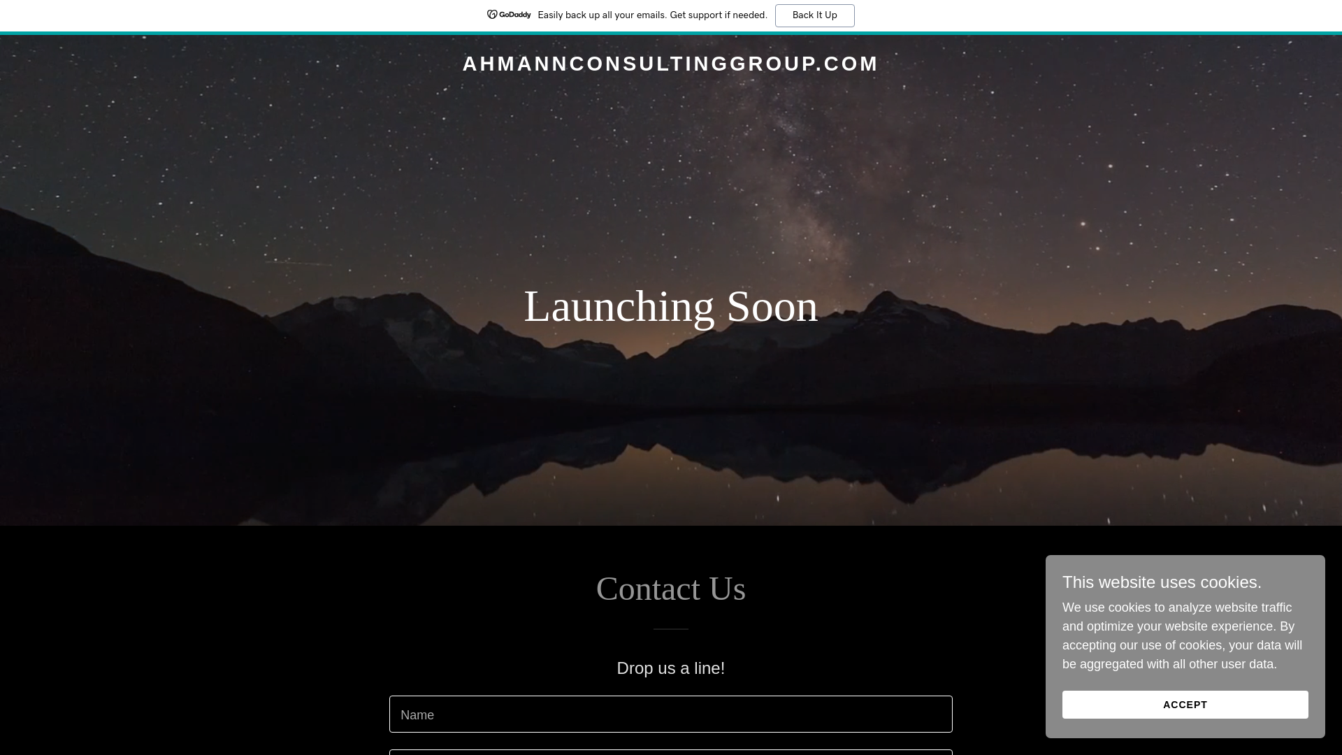 website screenshot of https://ahmannconsultinggroup.com/
