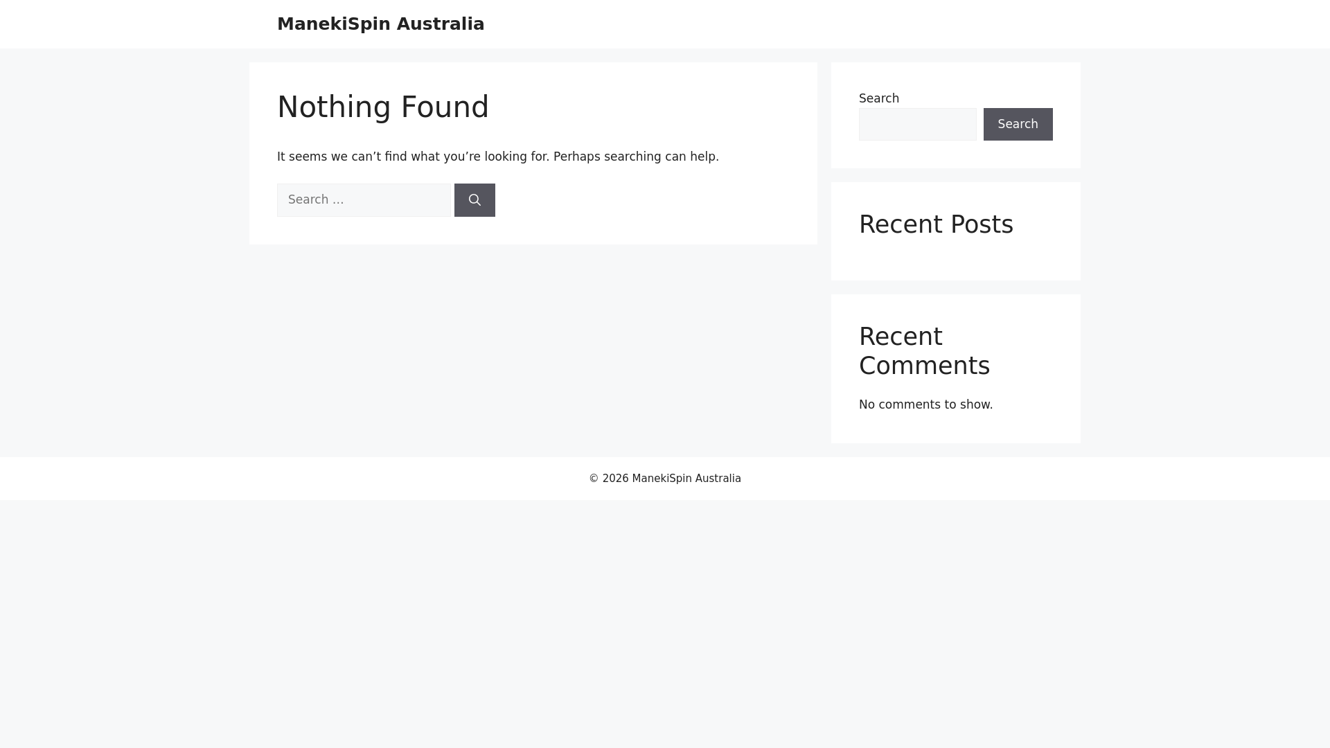 website screenshot of https://manekispinaustralia.com