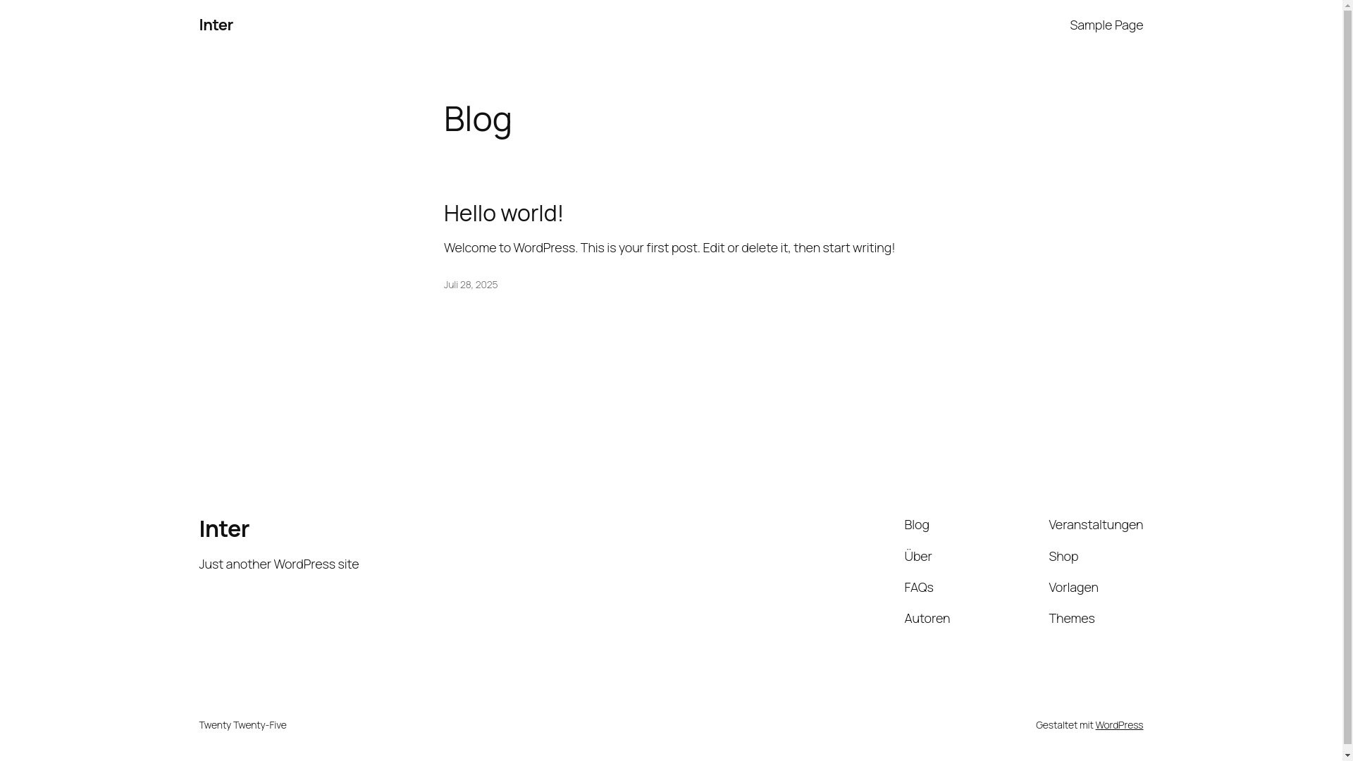 website screenshot of https://internewz.tech/