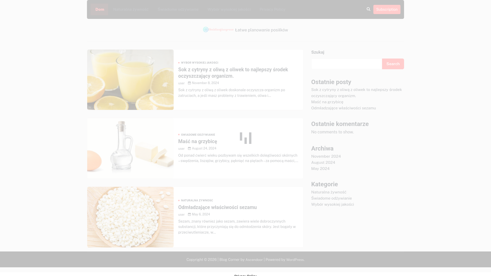 website screenshot of https://obsidianfluxgrove.org/