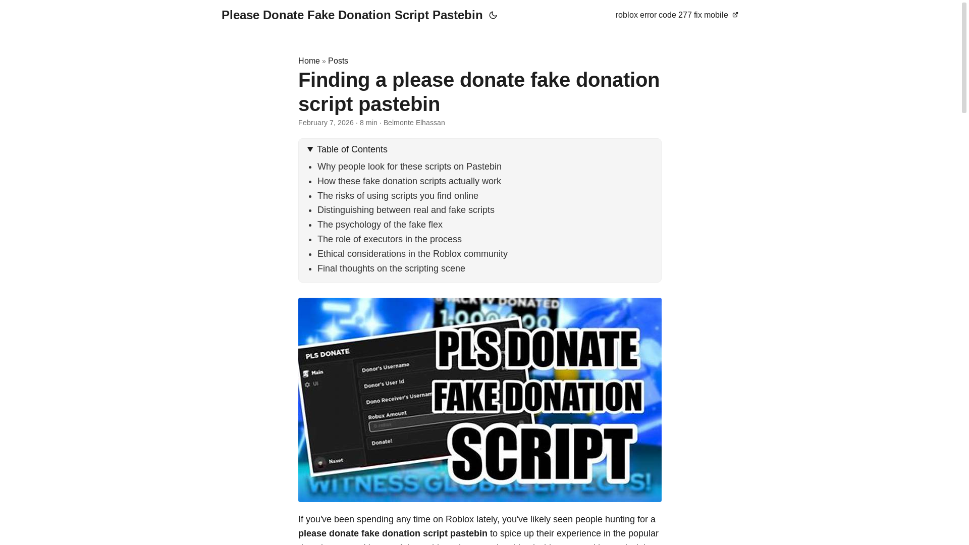 website screenshot of https://please-donate-fake-donation-script-pastebin.pages.dev/