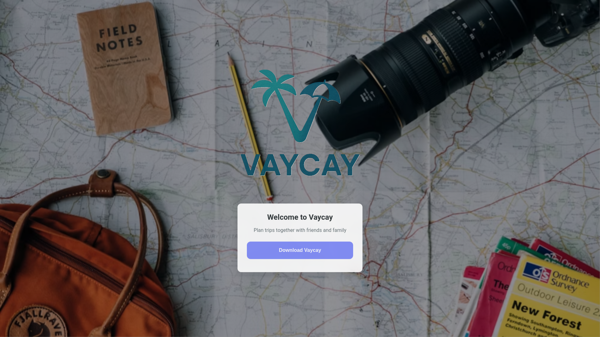 website screenshot of https://vaycay-app.pages.dev/