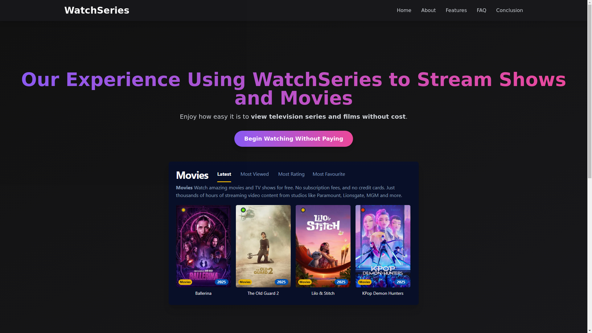 website screenshot of https://watchseries-f1r3.pages.dev/