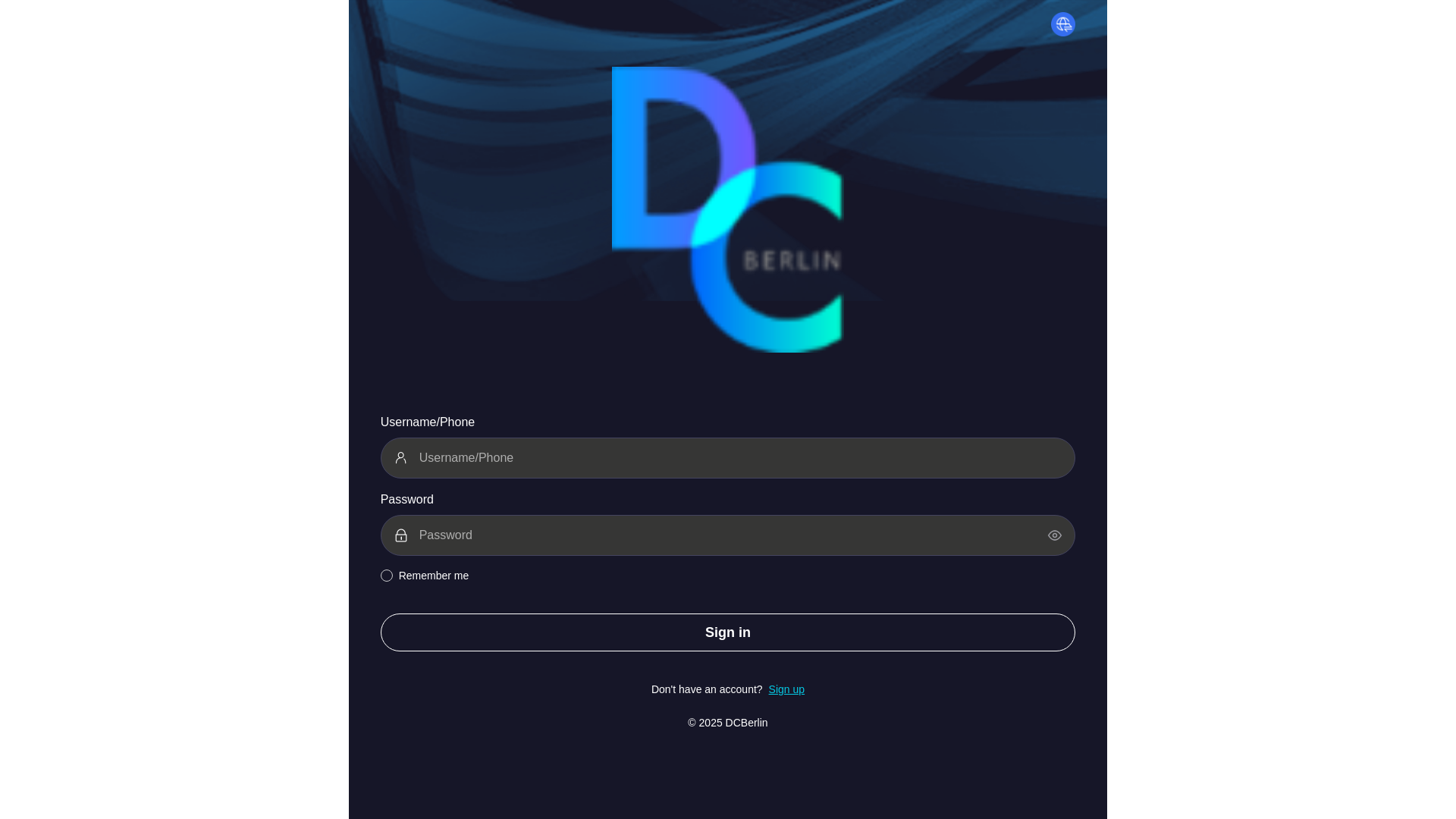 website screenshot of https://dcberlinppc.com/