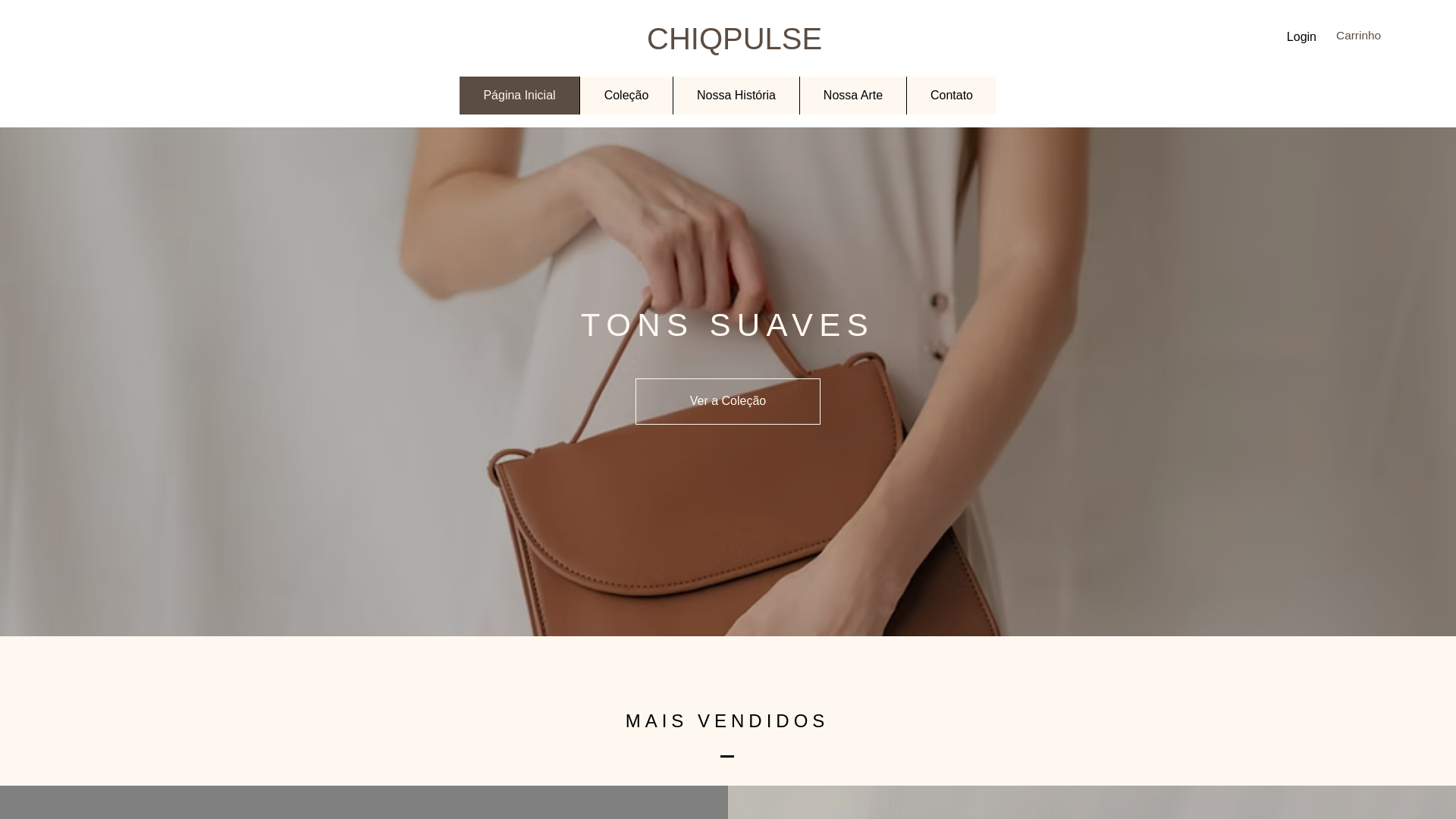 website screenshot of https://lojachicpulse.com/